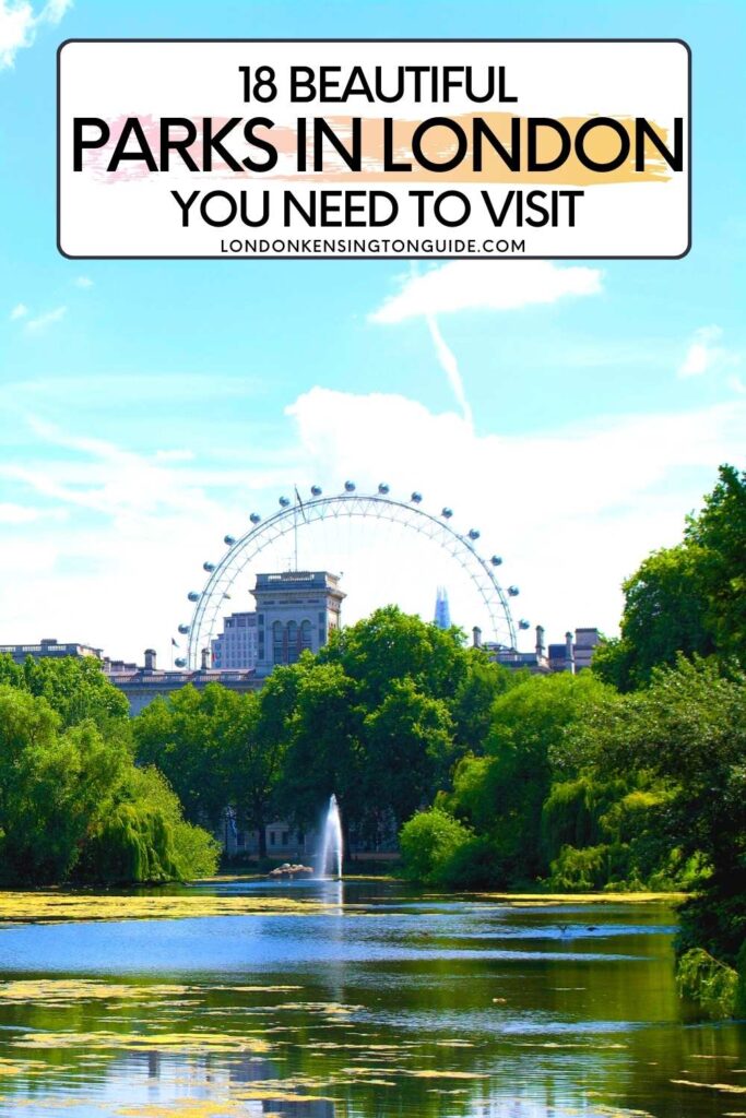 Guide to the most beautiful parks in London that you need to visit. Visit some of the largest, most famous and prettiest of London parks with picnic spots, lidos, sports facilities and more. pretty parks in london | parks and gardens london | london's best parks | best parks to visit in london | parks in central london | london largest park