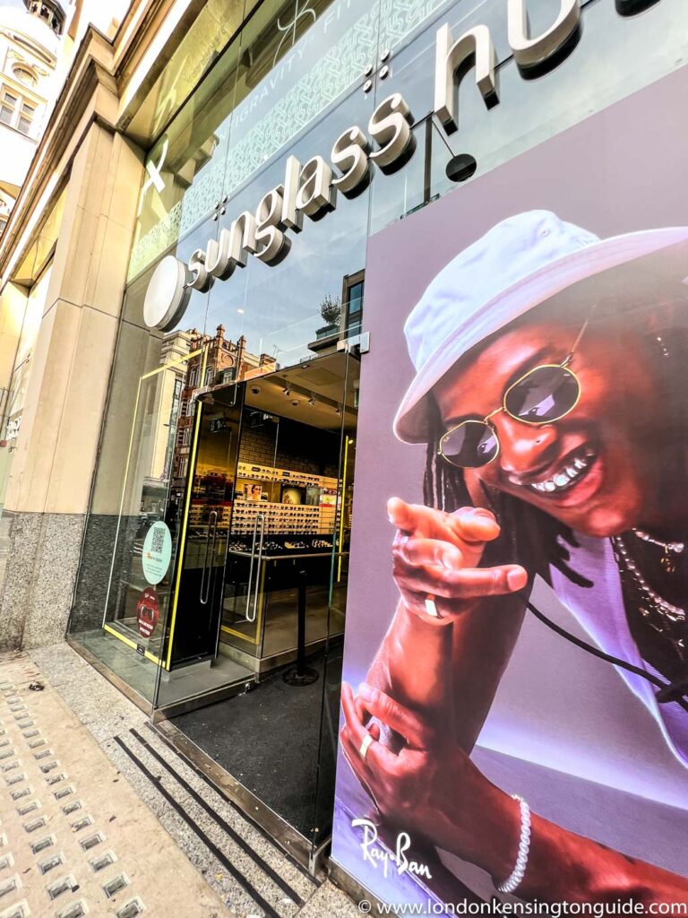 Everything you need to know about visiting Sunglass Hut on High Street Kensington. From what to find in the store to how to get there and opening times.