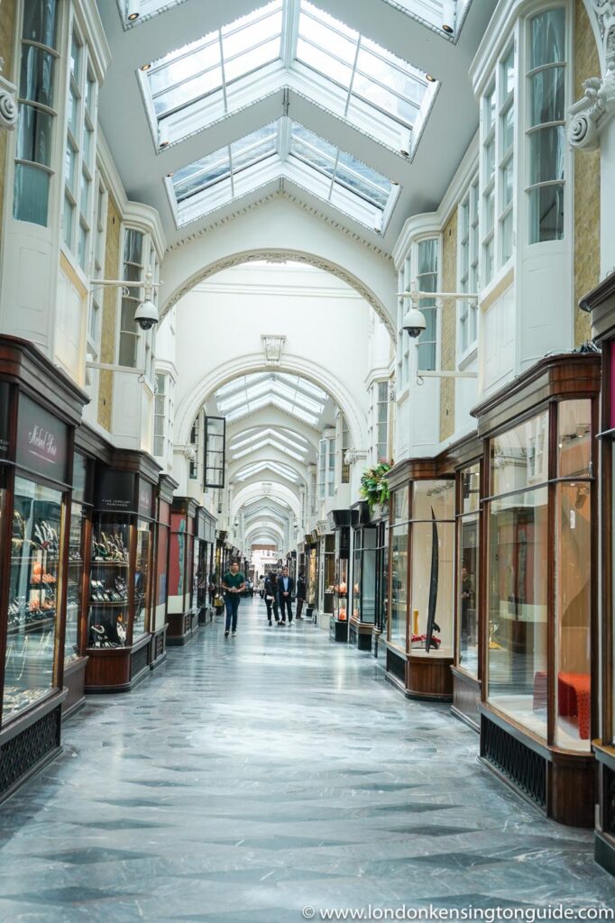 Guide to the 7 best shopping arcades in London. Many of which have an extensive history and beautiful Instagrammable interior and exterior. Plus why you need to visit them. Shopping arcades in London | Burlington Arcade London | Piccadilly Arcade London | Burlington Arcade London Shops | Best Arcades In London | Princes Arcade Piccadilly | Prices Arcade London | Shopping Arcades London | Big Arcades In London | 