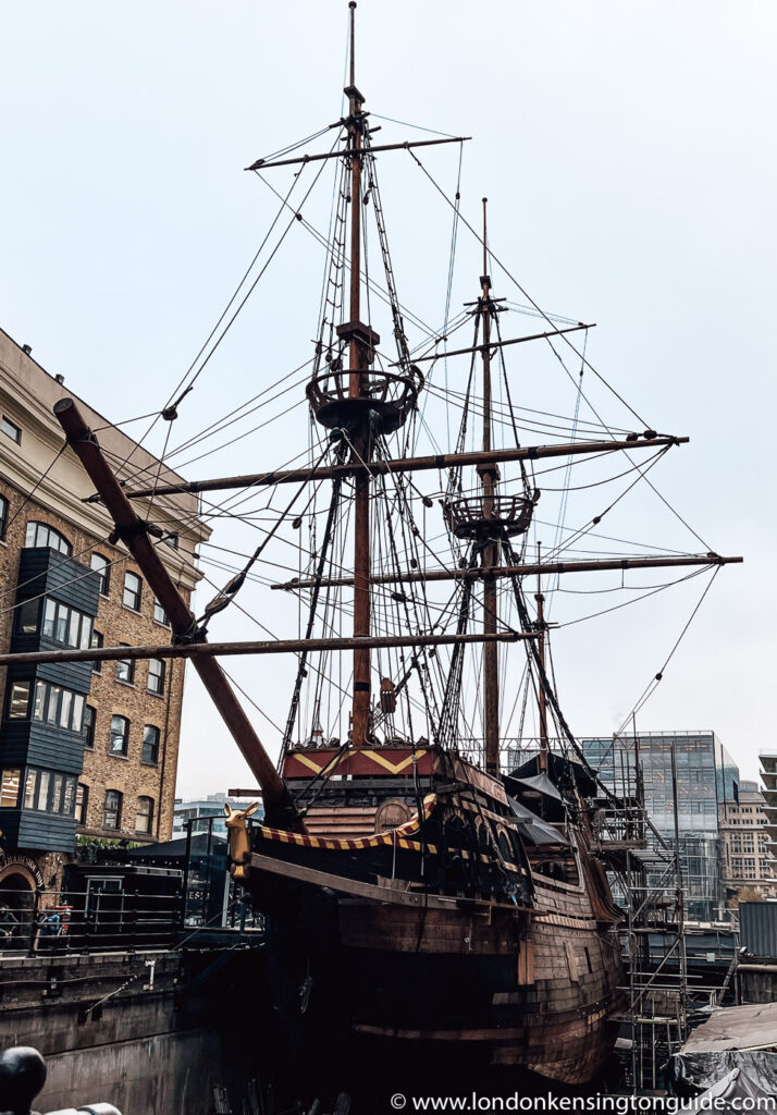 Discovering the Golden Hinde. A historical gem not to be missed while exploring London Bridge attractions.