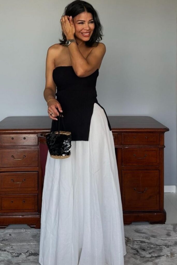 22 Effortlessly Chic White Maxi Skirt Outfits Ideas London Kensington — free download