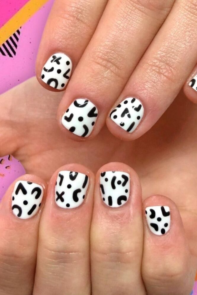 30 Timeless Black and White Nail Designs to Inspire Your Next Manicure ...