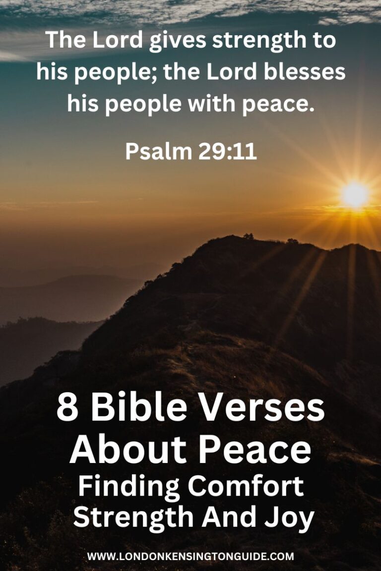 Bible Verses About Peace: Finding Comfort, Strength, and Joy - London ...