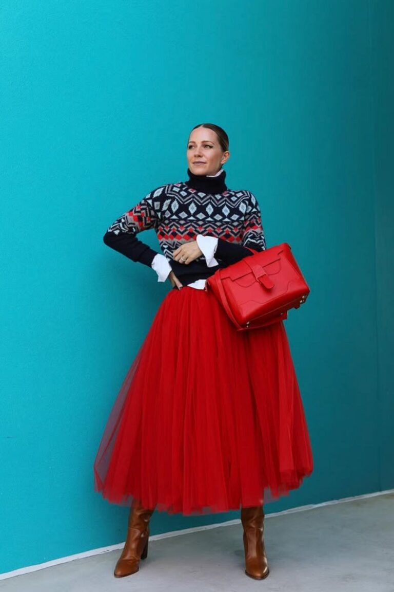 Chic Cold Shoulder Top & Tulle Skirt Set