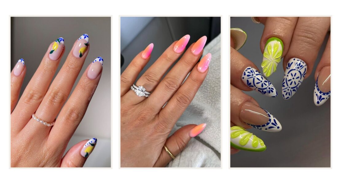 Stunning almond-shaped nail designs perfect for your next vacation! From tropical florals to elegant seaside chic, find your ideal getaway manicure inspiration here. Vacation Nails Almond Shape, Almond Vacation Nails, Vacation Almond Nails, Summer Vacation Nail Inspo Almond, Tropical Vacation Nails Almond Shape, Vacation Nail Inspo Almond, Summer Vacation Nails Almond, Vacation Nails Beach Mexico Almond, Simple Vacation Nails Almond, Classy Vacation Nails Almond