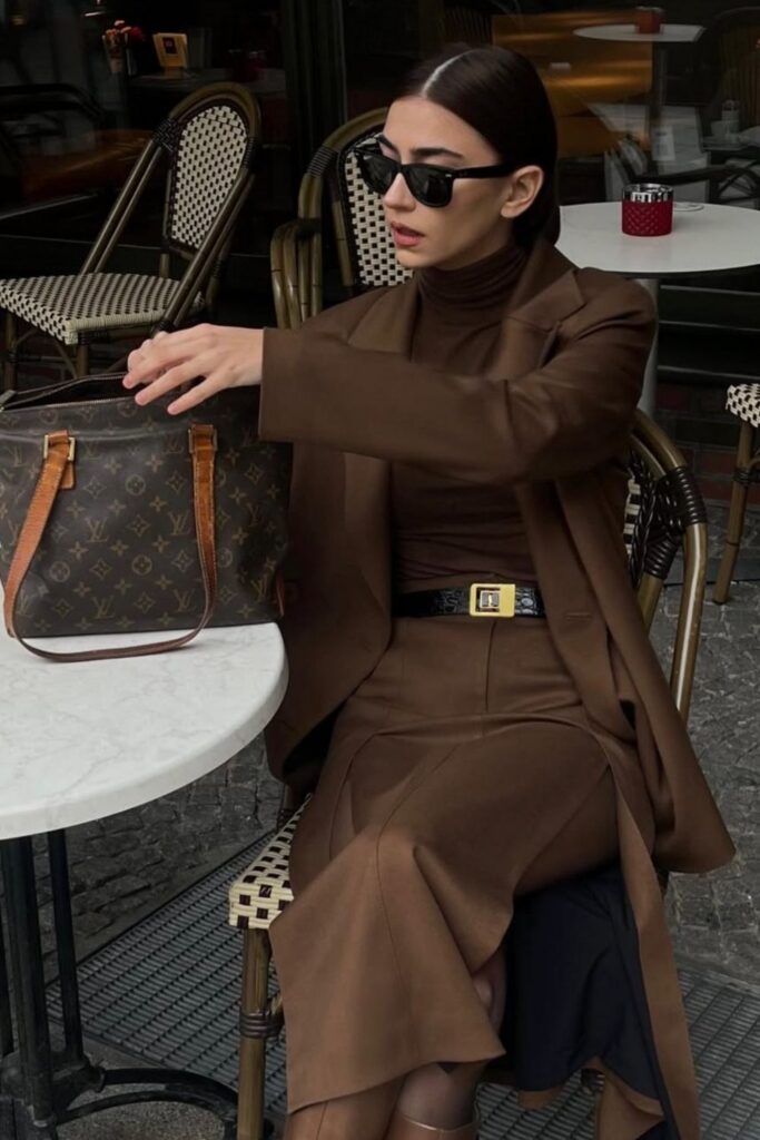 Today's Mood Brown Skirt Set
