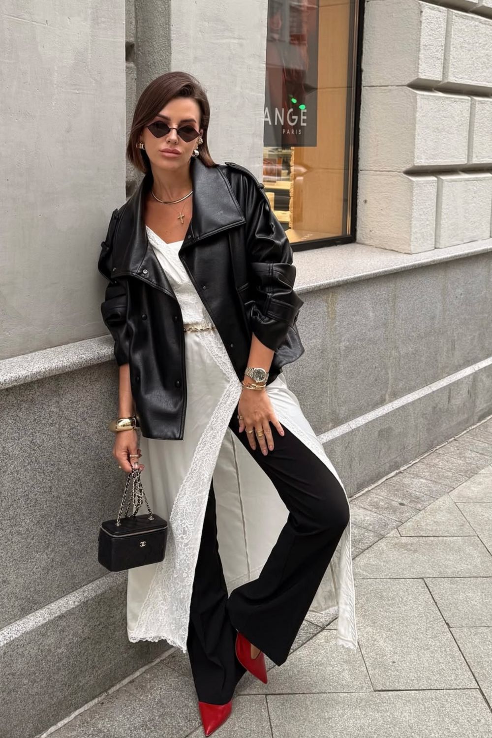 Discover 20+ chic black leather jacket outfit ideas — from casual street style to polished evening looks. Get inspired with styling tips, layering tricks, and accessories to nail the ultimate edgy yet timeless wardrobe staple.Black Leather Jacket Outfit Women, Black Leather Jacket Outfit Winter, Leather Jacket Outfit Black Women, Black Leather Jacket Outfit Casual, Long Black Leather Jacket Outfit, Black Leather Jacket Outfit Aesthetic, Women Classy, Oversized Black Leather Jacket Outfit