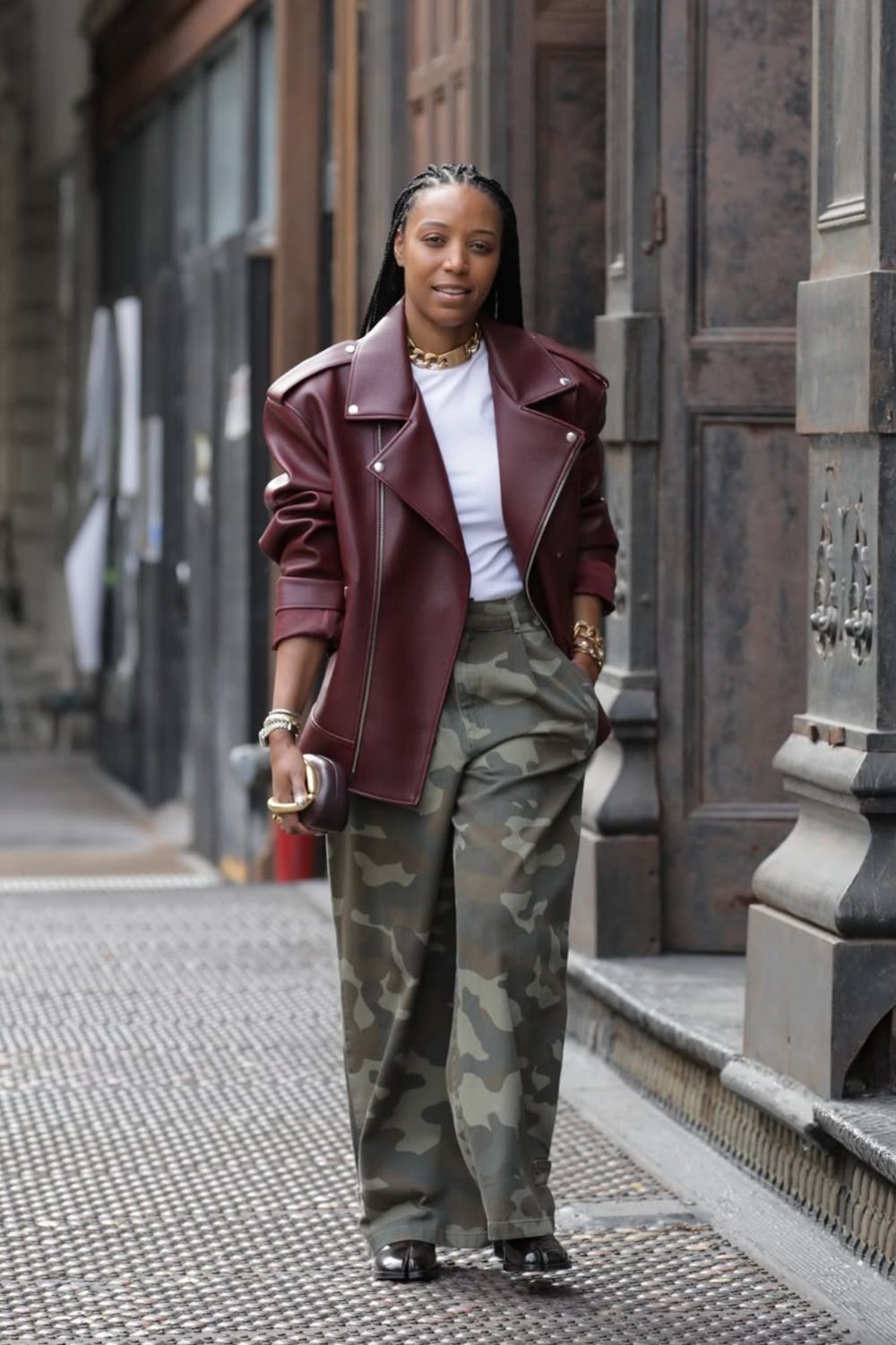 Discover chic burgundy leather jacket outfit ideas for every occasion. From casual denim looks to bold monochrome sets and elegant evening styles, get inspired to style this timeless statement piece. Leather Jacket Burgundy, How To Style Burgundy Leather Jacket, Ysl Burgundy Leather Jacket, Saint Laurent Burgundy Leather Jacket, Burgundy Suede Leather Jacket