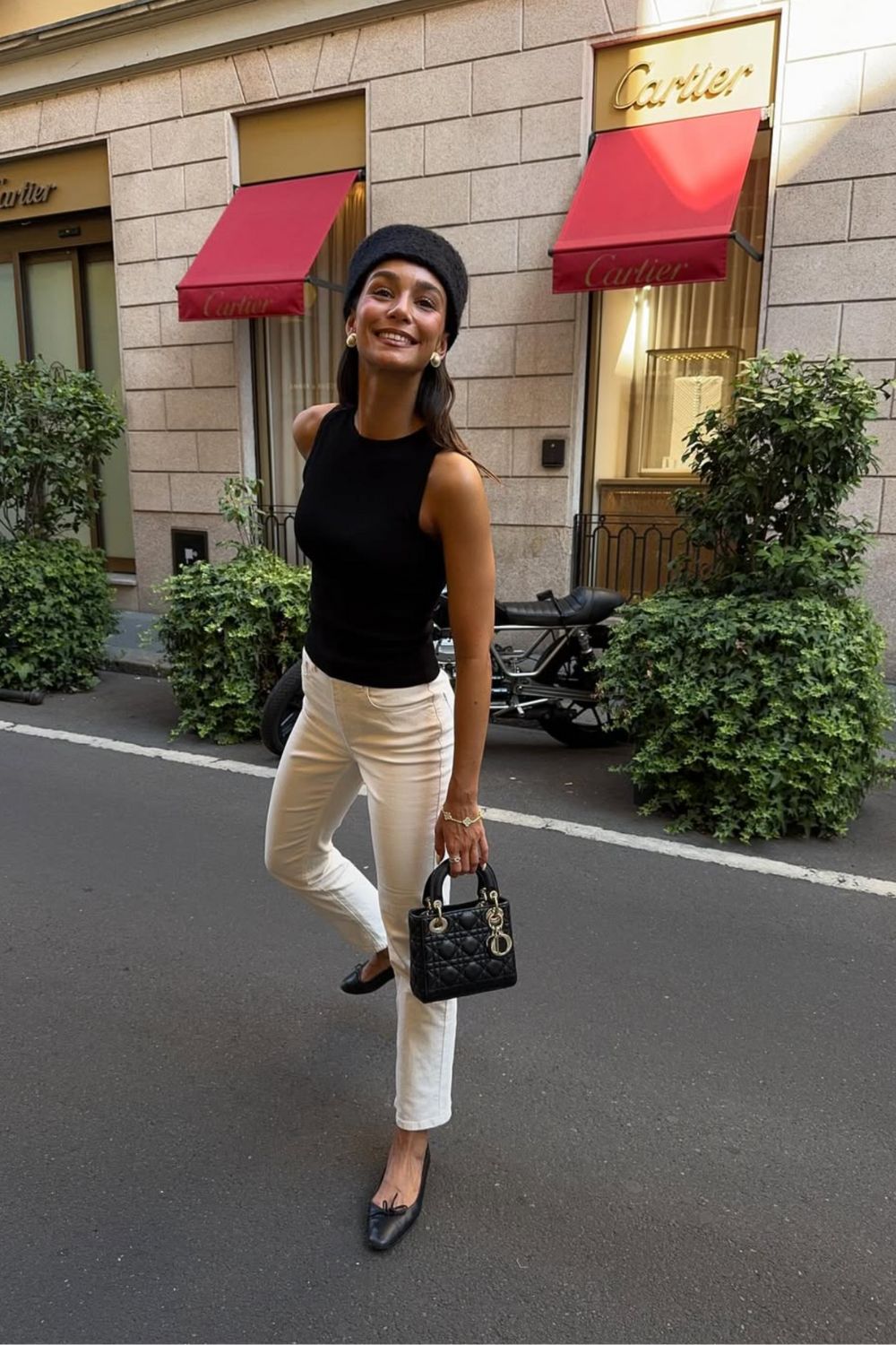 Discover 30+ chic Lady Dior bag outfit ideas - from casual denim looks to glamorous evening styles. Get inspired by timeless ways to style the iconic Lady Dior for every occasion. Lady Dior Outfit, Lady Dior Mini Outfit, Lady Dior Bag Outfit Casual, Small Lady Dior Bag Outfit, Medium Lady Dior Bag Outfit, Dior Lady Dior Bag Outfit, Lady Dior Small Outfit, Micro Lady Dior Bag Outfit, Red Lady Dior Bag, Lady Dior Medium Outfit, Black Lady Dior Bag, Lady Dior Outfit Casual, White Lady Dior Bag