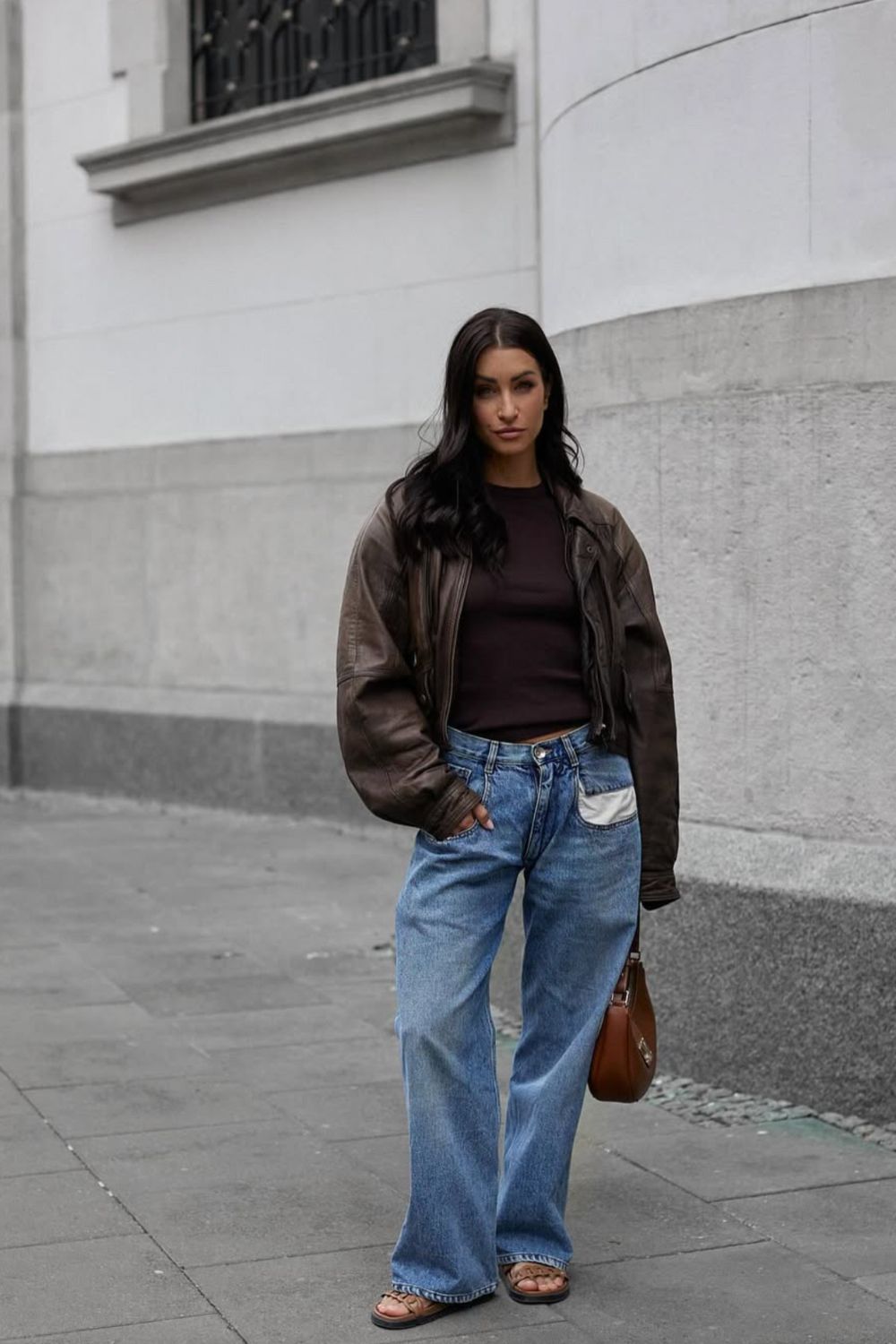 Discover 30+ chic leather jacket outfit ideas to style this season. From classic black and brown to bold colors and vintage suede, these looks will inspire effortless street style, casual chic, and polished layering. Perfect for everyday wear or statement fashion moments. Red Leather Jacket Outfit, Black Leather Jacket Outfit, Long Leather Jacket Outfit, Burgundy Leather Jacket, Cropped Leather Jacket Outfit, White Leather Jacket Outfit, Green Leather Jacket, Winter, Outfit With Leather Jacket