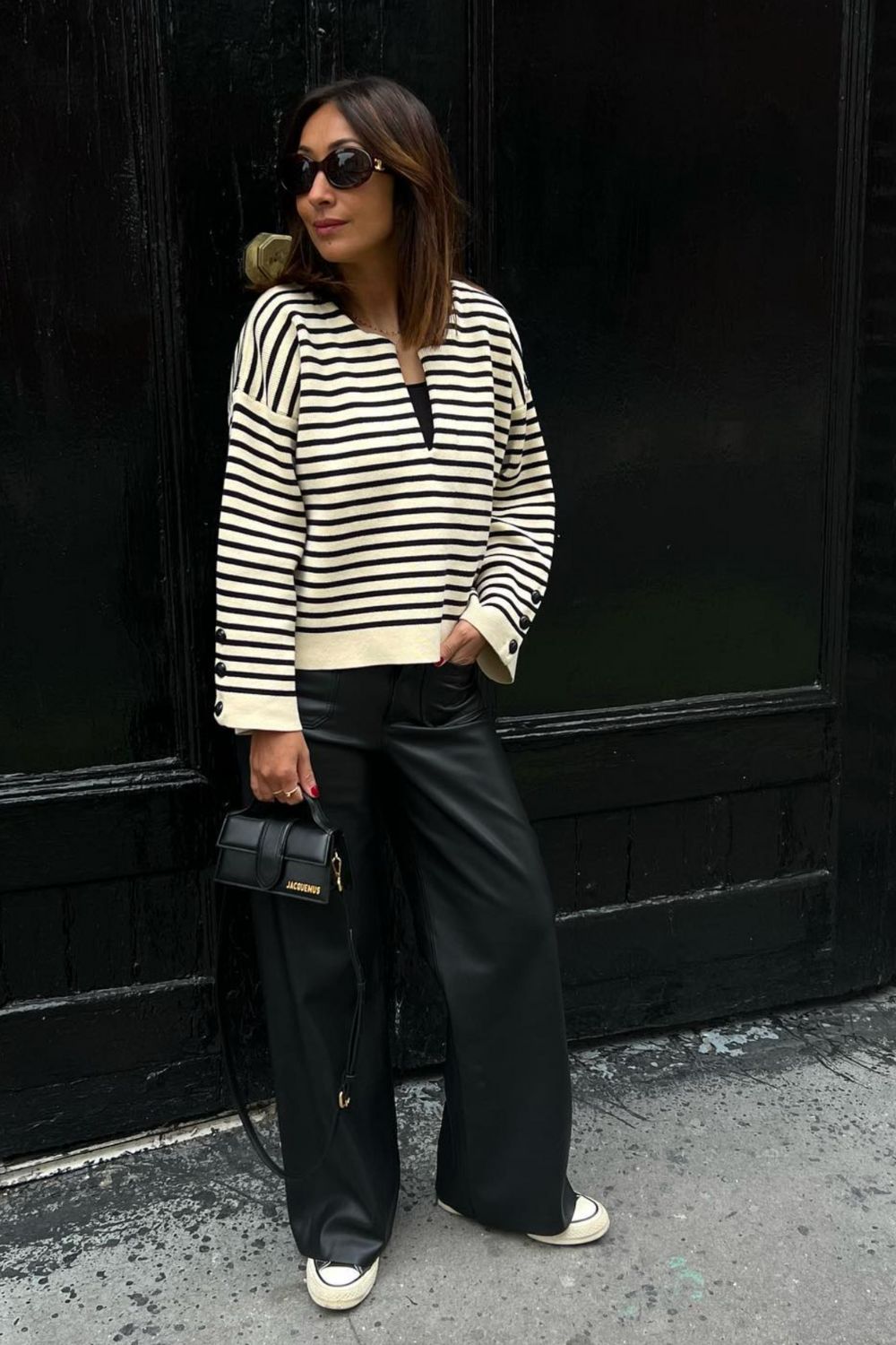 Discover chic leather pants outfit ideas you can wear from day to night. From casual street style with sneakers to glam faux fur looks, these leather pants outfits prove just how versatile and stylish this wardrobe staple can be. Brown Leather Pants Outfit, Going Out, Black Women, Faux, Black Leather Pants Outfit, Red Leather Pants Outfit, Outfits With Leather Pants, Wide Leg Leather Pants Outfit, How To Style Leather Pants, Casual, Leather Cargo Pants, Green Leather Pants, Styling Leather Pants Discover chic leather pants outfit ideas you can wear from day to night. From casual street style with sneakers to glam faux fur looks, these leather pants outfits prove just how versatile and stylish this wardrobe staple can be. Brown Leather Pants Outfit, Going Out, Black Women, Faux, Black Leather Pants Outfit, Red Leather Pants Outfit, Outfits With Leather Pants, Wide Leg Leather Pants Outfit, How To Style Leather Pants, Casual, Leather Cargo Pants, Green Leather Pants, Styling Leather Pants