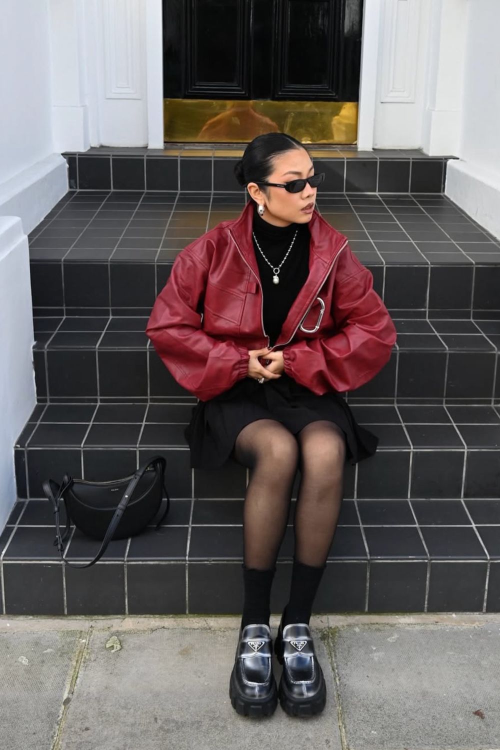 Discover 32 stylish red leather jacket outfit ideas that prove this bold piece is more versatile than you think. From chic monochrome looks to casual denim pairings and dressy night-out styles, these outfits will inspire you to wear your red leather jacket with confidence. Red Leather Jacket Outfit Aesthetic, Dark Red Leather Jacket Outfit, Cherry Red, Long Red Leather, Winter, Outfit With Red Leather Jacket, Red Dress Leather Jacket, Vintage Red Leather Jacket, Cropped Red Leather Jacket Outfit