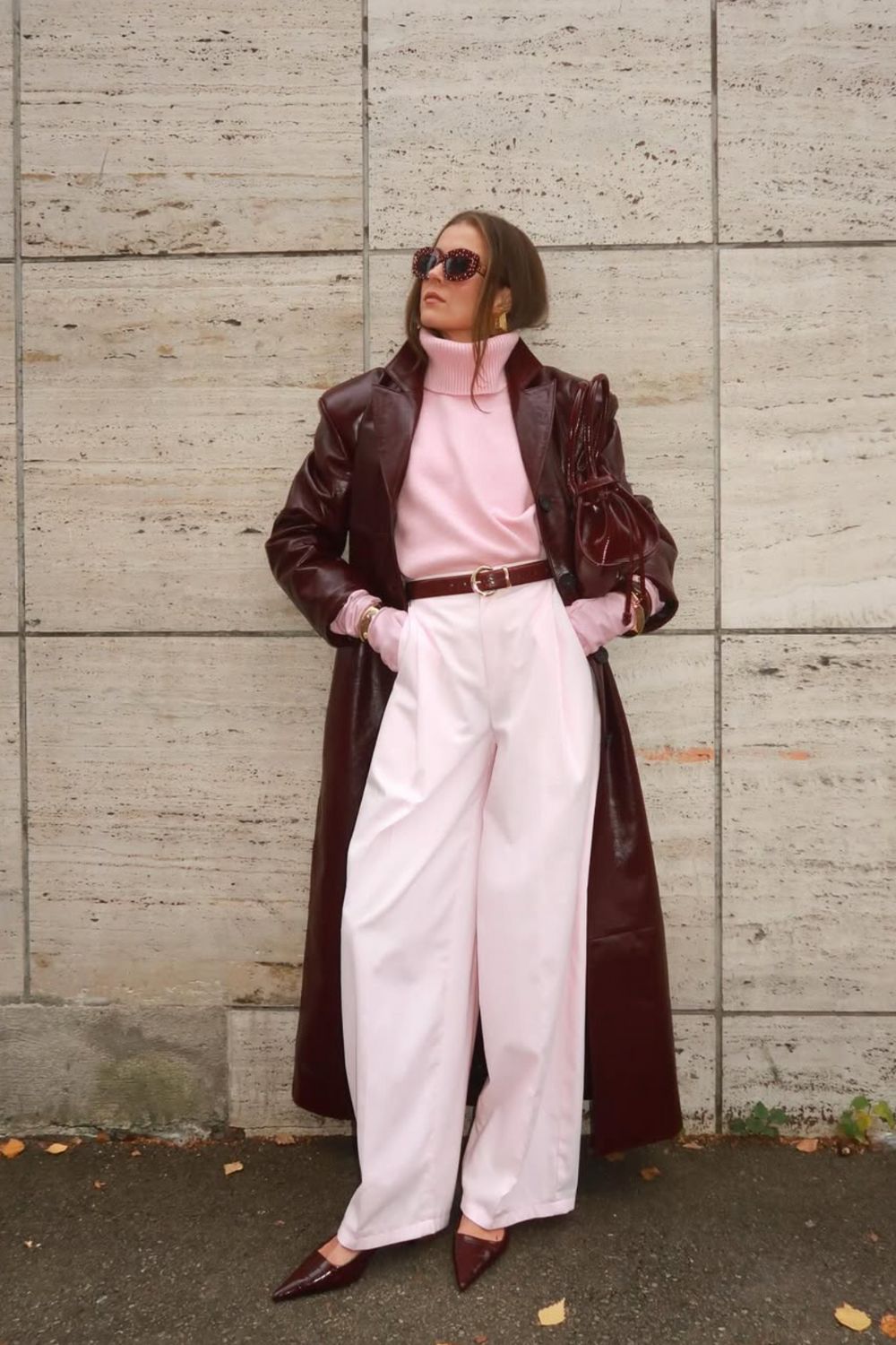 Discover 32 stylish red leather jacket outfit ideas that prove this bold piece is more versatile than you think. From chic monochrome looks to casual denim pairings and dressy night-out styles, these outfits will inspire you to wear your red leather jacket with confidence. Red Leather Jacket Outfit Aesthetic, Dark Red Leather Jacket Outfit, Cherry Red, Long Red Leather, Winter, Outfit With Red Leather Jacket, Red Dress Leather Jacket, Vintage Red Leather Jacket, Cropped Red Leather Jacket Outfit