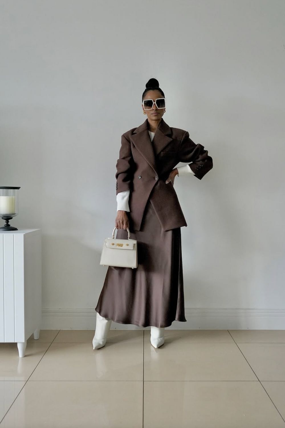 Discover chic brown satin skirt outfit ideas — from cozy knits and tailored blazers to sporty sneakers and elegant heels. Perfect for fall or winter, these looks show how to style a satin skirt for casual days or polished evenings. Discover chic brown satin skirt outfit ideas — from cozy knits and tailored blazers to sporty sneakers and elegant heels. Perfect for fall or winter, these looks show how to style a satin skirt for casual days or polished evenings.Satin Brown Skirt Outfit, Brown Satin Skirt Outfit Summer, Brown Satin Midi Skirt Outfit, Brown Satin Skirt Outfit Winter, Brown Satin Maxi Skirt Outfit