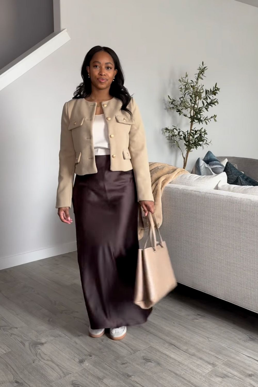 Discover chic brown satin skirt outfit ideas — from cozy knits and tailored blazers to sporty sneakers and elegant heels. Perfect for fall or winter, these looks show how to style a satin skirt for casual days or polished evenings. Discover chic brown satin skirt outfit ideas — from cozy knits and tailored blazers to sporty sneakers and elegant heels. Perfect for fall or winter, these looks show how to style a satin skirt for casual days or polished evenings.Satin Brown Skirt Outfit, Brown Satin Skirt Outfit Summer, Brown Satin Midi Skirt Outfit, Brown Satin Skirt Outfit Winter, Brown Satin Maxi Skirt Outfit