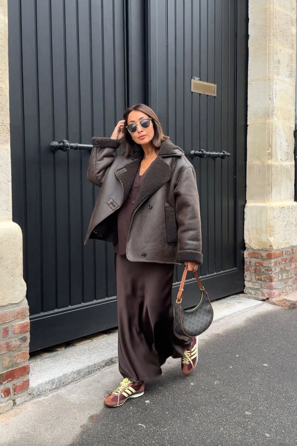 Discover chic brown satin skirt outfit ideas — from cozy knits and tailored blazers to sporty sneakers and elegant heels. Perfect for fall or winter, these looks show how to style a satin skirt for casual days or polished evenings. Discover chic brown satin skirt outfit ideas — from cozy knits and tailored blazers to sporty sneakers and elegant heels. Perfect for fall or winter, these looks show how to style a satin skirt for casual days or polished evenings.Satin Brown Skirt Outfit, Brown Satin Skirt Outfit Summer, Brown Satin Midi Skirt Outfit, Brown Satin Skirt Outfit Winter, Brown Satin Maxi Skirt Outfit