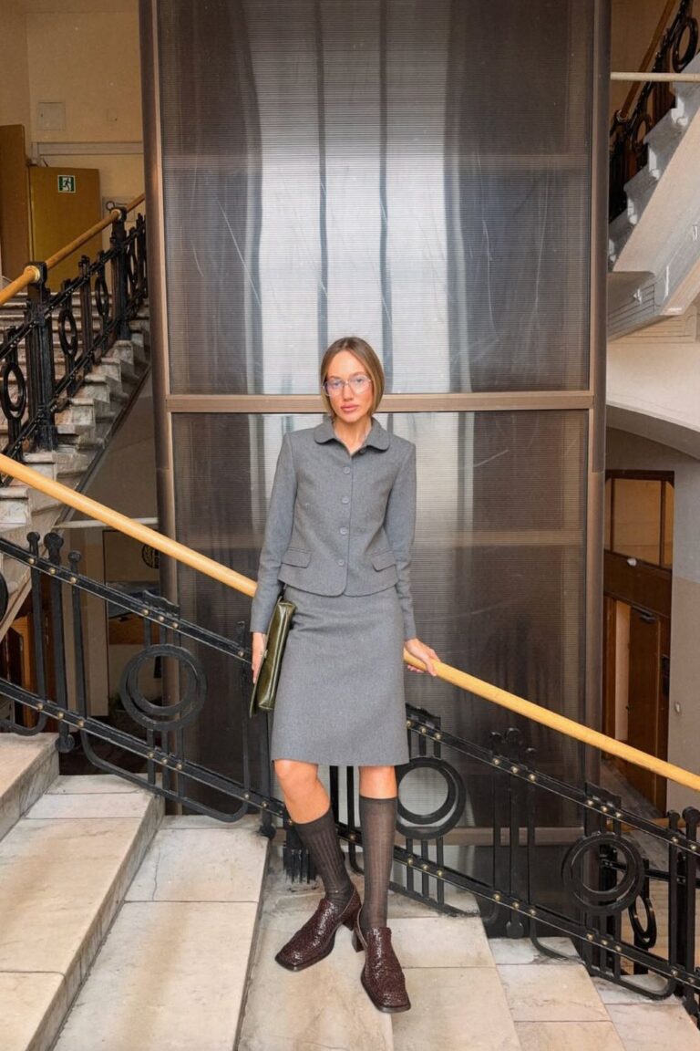 Grey skirt sample