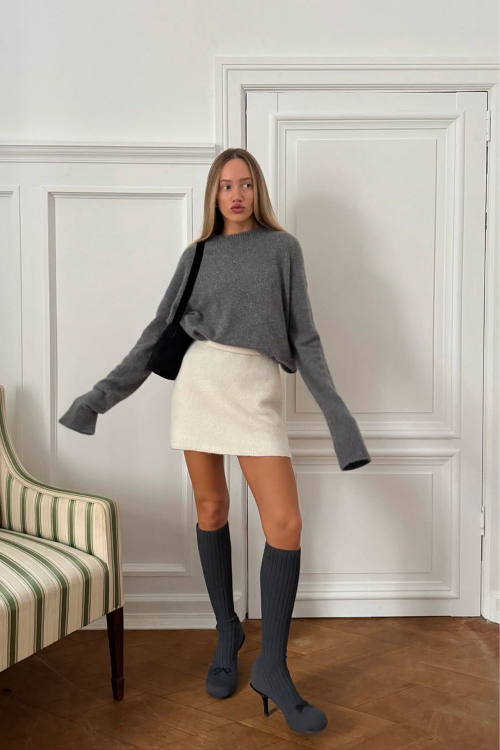 Chic grey sweater outfit ideas for every season—discover effortless ways to style grey knits with skirts, jeans, trousers, and layers. Perfect everyday inspiration for elevating your wardrobe with cosy, modern, and versatile looks.Grey Knit Sweater Outfit, Dark Grey Sweater Outfit, Light Grey Sweater Outfit, Grey Sweater Vest Outfit, Grey Sweater Dress Outfit, Grey Sweater Outfit Women, Grey Knitted Sweater Outfit, Grey Off The Shoulder Sweater Outfit, Grey Off Shoulder Sweater Outfit, Outfit With Grey Sweater, Oversized Grey Sweater Outfit, Grey Sweater Outfit Aesthetic, Grey Oversized Sweater Outfit Chic grey sweater outfit ideas for every season—discover effortless ways to style grey knits with skirts, jeans, trousers, and layers. Perfect everyday inspiration for elevating your wardrobe with cosy, modern, and versatile looks.Grey Knit Sweater Outfit, Dark Grey Sweater Outfit, Light Grey Sweater Outfit, Grey Sweater Vest Outfit, Grey Sweater Dress Outfit, Grey Sweater Outfit Women, Grey Knitted Sweater Outfit, Grey Off The Shoulder Sweater Outfit, Grey Off Shoulder Sweater Outfit, Outfit With Grey Sweater, Oversized Grey Sweater Outfit, Grey Sweater Outfit Aesthetic, Grey Oversized Sweater Outfit
