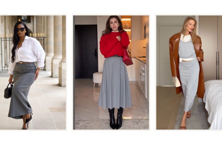 Discover 30+ chic long grey skirt outfit ideas, from cosy knit looks to tailored blazer pairings. Get elegant, everyday, and street-style inspiration with detailed styling tips for every season.Long Grey Skirt Outfit, Grey Long Skirt Outfit, Long Grey Skirt Outfit Winter, Long Grey Pleated Skirt Outfit, Long Grey Skirt Outfit Summer, Grey Pleated Skirt Outfit, Grey Pencil Skirt Outfit, A Line Grey Skirt, Long Grey Skirt Outfit Aesthetic