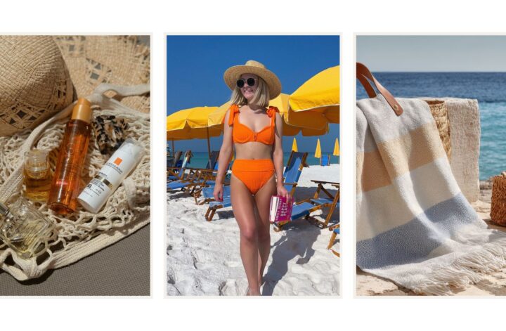 Pack the perfect beach bag with chic beach essentials for women. From sun care to beauty, cover-ups, and must-haves, discover what to bring for a stylish, stress-free day by the sea. Beach Essentials For Women, Beach Bag Essentials For Women, Beach Day Essentials For Women, Beach Bag Essentials, Beach Day Essentials, Beach Essentials Aesthetic, Beach Trip Essentials, Beach Essentials For Families, Beach Vacation Essentials, Beach Travel Essentials, Summer Beach Bag Essentials, Beach Day Essentials Packing Lists, Beach Essentials List, Beach Tote Bag Essentials