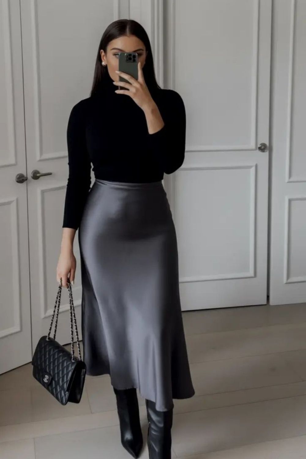 Chic grey satin skirt outfit ideas for every season. Discover how to style a grey satin skirt with knits, blazers, shirts, sneakers, and heels for effortless, elegant, everyday looks. Grey Satin Skirt Outfit, Long Satin Skirt Outfit, Satin Skirt Outfit Classy, Satin Skirt Outfit Winter, Satin Skirt Outfit Summer, Satin Maxi Skirt Outfit, Satin Skirt Outfit Casual, Satin Skirt Outfit Hijab, Satin Skirt Outfit Elegant, Satin Skirt Winter Outfit, Maxi Satin Skirt Outfit, Midi Satin Skirt Outfit, Satin Long Skirt Outfit Chic grey satin skirt outfit ideas for every season. Discover how to style a grey satin skirt with knits, blazers, shirts, sneakers, and heels for effortless, elegant, everyday looks. Grey Satin Skirt Outfit, Long Satin Skirt Outfit, Satin Skirt Outfit Classy, Satin Skirt Outfit Winter, Satin Skirt Outfit Summer, Satin Maxi Skirt Outfit, Satin Skirt Outfit Casual, Satin Skirt Outfit Hijab, Satin Skirt Outfit Elegant, Satin Skirt Winter Outfit, Maxi Satin Skirt Outfit, Midi Satin Skirt Outfit, Satin Long Skirt Outfit