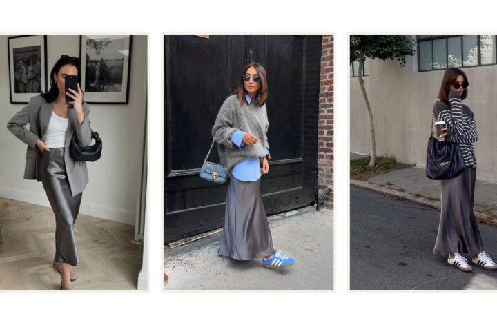 Chic grey satin skirt outfit ideas for every season. Discover how to style a grey satin skirt with knits, blazers, shirts, sneakers, and heels for effortless, elegant, everyday looks.Grey Satin Skirt Outfit, Long Satin Skirt Outfit, Satin Skirt Outfit Classy, Satin Skirt Outfit Winter, Satin Skirt Outfit Summer, Satin Maxi Skirt Outfit, Satin Skirt Outfit Casual, Satin Skirt Outfit Hijab, Satin Skirt Outfit Elegant, Satin Skirt Winter Outfit, Maxi Satin Skirt Outfit, Midi Satin Skirt Outfit, Satin Long Skirt Outfit