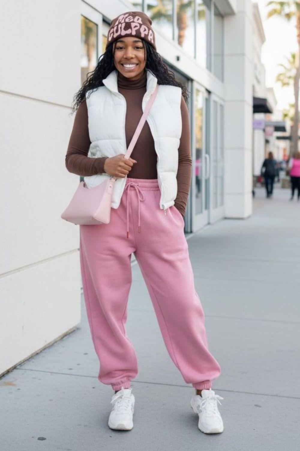 Pink sweatpants outfit ideas that blend comfort with high-fashion style. From blazers and heels to sneakers and cozy layers, discover chic ways to style pink sweatpants for everyday wear, travel, and elevated street style. Pink Sweatpants Outfit Winter, Hot Pink Sweatpants Outfit, Light Pink Sweatpants Outfit, Sweatpants Outfit Pink, Pink Nike Sweatpants Outfit, Sweatpants Pink Outfit, Pink Sweatpants Outfit Aesthetic, Victoria Secret Pink Sweatpants Outfit, Baggy Sweatpants Outfit, Wide Leg Sweatpants Outfit, Cute Sweatpants Outfit, Sweatpants Outfit For School, Cargo Sweatpants Outfit, Outfit Ideas Sweatpants, Nike Sweatpants Outfit, Sweatpants Outfit Black Women, Sweatpants Outfit Winter, Sweatpants Outfit Aesthetic, Flare Sweatpants Outfit Pink sweatpants outfit ideas that blend comfort with high-fashion style. From blazers and heels to sneakers and cozy layers, discover chic ways to style pink sweatpants for everyday wear, travel, and elevated street style. Pink Sweatpants Outfit Winter, Hot Pink Sweatpants Outfit, Light Pink Sweatpants Outfit, Sweatpants Outfit Pink, Pink Nike Sweatpants Outfit, Sweatpants Pink Outfit, Pink Sweatpants Outfit Aesthetic, Victoria Secret Pink Sweatpants Outfit, Baggy Sweatpants Outfit, Wide Leg Sweatpants Outfit, Cute Sweatpants Outfit, Sweatpants Outfit For School, Cargo Sweatpants Outfit, Outfit Ideas Sweatpants, Nike Sweatpants Outfit, Sweatpants Outfit Black Women, Sweatpants Outfit Winter, Sweatpants Outfit Aesthetic, Flare Sweatpants Outfit