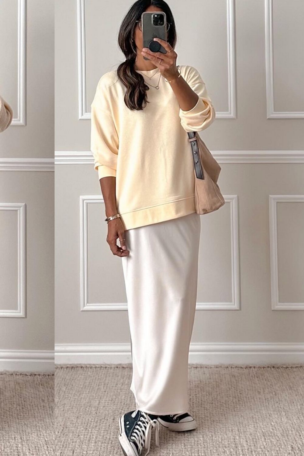 Discover chic white satin skirt outfit ideas for every season, from casual everyday looks to elegant evening styles. Learn how to style a white satin skirt with knits, blazers, sneakers, and heels for effortless, polished outfits. Satin White Skirt Outfit, White Satin Skirt Outfit Winter, White Satin Skirt Outfit Summer, Off White Satin Skirt Outfit, White Satin Maxi Skirt Outfit, White Satin Midi Skirt Outfit, Long White Satin Skirt Outfit, Short White Satin Skirt Outfit, Long Satin Skirt Outfit, Satin Skirt Outfit Classy, Satin Skirt Outfit Winter, Satin Skirt Outfit Summer, Satin Maxi Skirt Outfit, Satin Skirt Outfit Casual, Satin Skirt Outfit Hijab, Satin Skirt Outfit Elegant, Satin Skirt Winter Outfit, Maxi Satin Skirt Outfit, Midi Satin Skirt Outfit, Satin Long Skirt Outfit