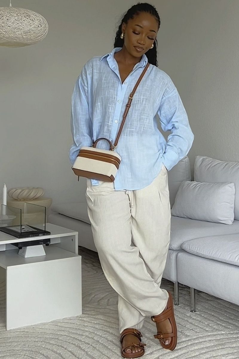 Discover chic and effortless ways to style beige linen pants with these versatile outfit ideas. From casual daytime looks to elevated, polished ensembles, this guide breaks down how to wear linen pants with ease, including styling tips, outfit inspiration, and must-have accessories to complete every look. Beige Linen Pants Outfit, Beige Linen Pants Outfit Summer, Beige Linen Pants Outfit Women Summer, Beige Linen Pants Outfit Summer Casual, Beige Linen Pants Outfit Casual, Beige Linen Pants Outfit Hijab, Beige Linen Pants Outfit Spring, Beige Linen Pants Green Shirt Outfit, Beige Linen Pants Outfit Work, Beige Linen Pants Styling, Beige Linen Pants With Black Top, With White Top, With Blue Shirt, With Pink Shirt, With Green Top With Sweater Discover chic and effortless ways to style beige linen pants with these versatile outfit ideas. From casual daytime looks to elevated, polished ensembles, this guide breaks down how to wear linen pants with ease, including styling tips, outfit inspiration, and must-have accessories to complete every look. Beige Linen Pants Outfit, Beige Linen Pants Outfit Summer, Beige Linen Pants Outfit Women Summer, Beige Linen Pants Outfit Summer Casual, Beige Linen Pants Outfit Casual, Beige Linen Pants Outfit Hijab, Beige Linen Pants Outfit Spring, Beige Linen Pants Green Shirt Outfit, Beige Linen Pants Outfit Work, Beige Linen Pants Styling, Beige Linen Pants With Black Top, With White Top, With Blue Shirt, With Pink Shirt, With Green Top With Sweater