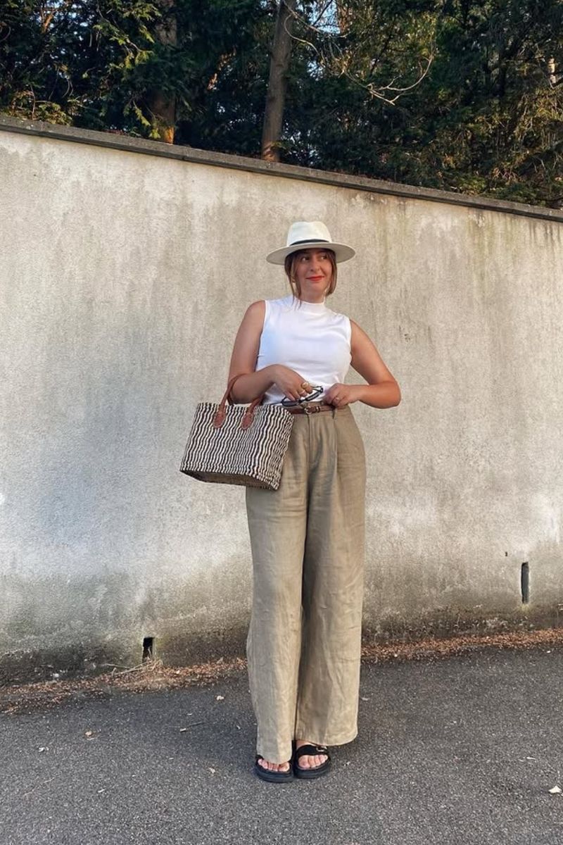Discover chic and effortless ways to style beige linen pants with these versatile outfit ideas. From casual daytime looks to elevated, polished ensembles, this guide breaks down how to wear linen pants with ease, including styling tips, outfit inspiration, and must-have accessories to complete every look. Beige Linen Pants Outfit, Beige Linen Pants Outfit Summer, Beige Linen Pants Outfit Women Summer, Beige Linen Pants Outfit Summer Casual, Beige Linen Pants Outfit Casual, Beige Linen Pants Outfit Hijab, Beige Linen Pants Outfit Spring, Beige Linen Pants Green Shirt Outfit, Beige Linen Pants Outfit Work, Beige Linen Pants Styling, Beige Linen Pants With Black Top, With White Top, With Blue Shirt, With Pink Shirt, With Green Top With Sweater Discover chic and effortless ways to style beige linen pants with these versatile outfit ideas. From casual daytime looks to elevated, polished ensembles, this guide breaks down how to wear linen pants with ease, including styling tips, outfit inspiration, and must-have accessories to complete every look. Beige Linen Pants Outfit, Beige Linen Pants Outfit Summer, Beige Linen Pants Outfit Women Summer, Beige Linen Pants Outfit Summer Casual, Beige Linen Pants Outfit Casual, Beige Linen Pants Outfit Hijab, Beige Linen Pants Outfit Spring, Beige Linen Pants Green Shirt Outfit, Beige Linen Pants Outfit Work, Beige Linen Pants Styling, Beige Linen Pants With Black Top, With White Top, With Blue Shirt, With Pink Shirt, With Green Top With Sweater