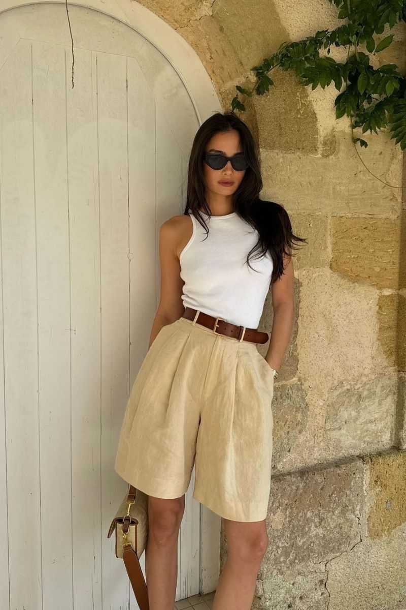 Discover effortlessly chic beige linen shorts outfit ideas you’ll wear all summer long. From casual everyday looks to polished, elevated styles, this guide shows you exactly how to style linen shorts with timeless pieces, accessories, and modern silhouettes for a fresh, put-together wardrobe. Beige Linen Shorts Outfit, Beige Linen Shorts Outfit Summer, Beige Linen Shorts Outfits Women, Beige Linen Shorts Outfit Casual, Beige Linen Shorts Outfit Summer Casual, Beige Linen Shorts Black Top Outfit, Beige Linen Shorts Styling, Beige Linen Shorts Beach Outfit, Beige Linen Shorts Outfit Aesthetic, Outfit With Linen Beige Shorts, Outfits With Beige Linen Shorts, Beige Linen Shorts Outfit With Sneakers, What To Wear With Beige Linen Shorts, White Linen Shirt With Beige Shorts Discover effortlessly chic beige linen shorts outfit ideas you’ll wear all summer long. From casual everyday looks to polished, elevated styles, this guide shows you exactly how to style linen shorts with timeless pieces, accessories, and modern silhouettes for a fresh, put-together wardrobe. Beige Linen Shorts Outfit, Beige Linen Shorts Outfit Summer, Beige Linen Shorts Outfits Women, Beige Linen Shorts Outfit Casual, Beige Linen Shorts Outfit Summer Casual, Beige Linen Shorts Black Top Outfit, Beige Linen Shorts Styling, Beige Linen Shorts Beach Outfit, Beige Linen Shorts Outfit Aesthetic, Outfit With Linen Beige Shorts, Outfits With Beige Linen Shorts, Beige Linen Shorts Outfit With Sneakers, What To Wear With Beige Linen Shorts, White Linen Shirt With Beige Shorts