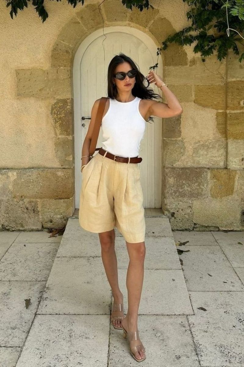 Discover effortlessly chic beige linen shorts outfit ideas you’ll wear all summer long. From casual everyday looks to polished, elevated styles, this guide shows you exactly how to style linen shorts with timeless pieces, accessories, and modern silhouettes for a fresh, put-together wardrobe. Beige Linen Shorts Outfit, Beige Linen Shorts Outfit Summer, Beige Linen Shorts Outfits Women, Beige Linen Shorts Outfit Casual, Beige Linen Shorts Outfit Summer Casual, Beige Linen Shorts Black Top Outfit, Beige Linen Shorts Styling, Beige Linen Shorts Beach Outfit, Beige Linen Shorts Outfit Aesthetic, Outfit With Linen Beige Shorts, Outfits With Beige Linen Shorts, Beige Linen Shorts Outfit With Sneakers, What To Wear With Beige Linen Shorts, White Linen Shirt With Beige Shorts Discover effortlessly chic beige linen shorts outfit ideas you’ll wear all summer long. From casual everyday looks to polished, elevated styles, this guide shows you exactly how to style linen shorts with timeless pieces, accessories, and modern silhouettes for a fresh, put-together wardrobe. Beige Linen Shorts Outfit, Beige Linen Shorts Outfit Summer, Beige Linen Shorts Outfits Women, Beige Linen Shorts Outfit Casual, Beige Linen Shorts Outfit Summer Casual, Beige Linen Shorts Black Top Outfit, Beige Linen Shorts Styling, Beige Linen Shorts Beach Outfit, Beige Linen Shorts Outfit Aesthetic, Outfit With Linen Beige Shorts, Outfits With Beige Linen Shorts, Beige Linen Shorts Outfit With Sneakers, What To Wear With Beige Linen Shorts, White Linen Shirt With Beige Shorts