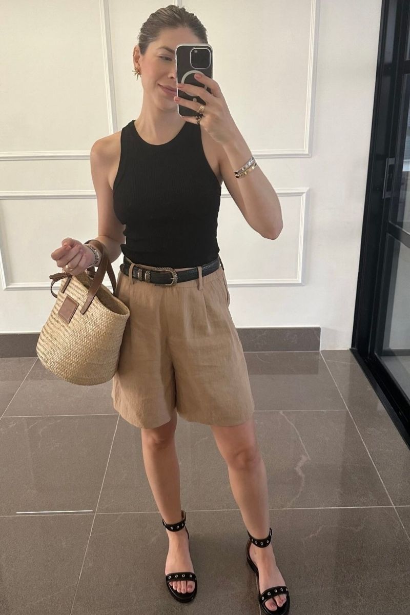 Discover effortlessly chic beige linen shorts outfit ideas you’ll wear all summer long. From casual everyday looks to polished, elevated styles, this guide shows you exactly how to style linen shorts with timeless pieces, accessories, and modern silhouettes for a fresh, put-together wardrobe. Beige Linen Shorts Outfit, Beige Linen Shorts Outfit Summer, Beige Linen Shorts Outfits Women, Beige Linen Shorts Outfit Casual, Beige Linen Shorts Outfit Summer Casual, Beige Linen Shorts Black Top Outfit, Beige Linen Shorts Styling, Beige Linen Shorts Beach Outfit, Beige Linen Shorts Outfit Aesthetic, Outfit With Linen Beige Shorts, Outfits With Beige Linen Shorts, Beige Linen Shorts Outfit With Sneakers, What To Wear With Beige Linen Shorts, White Linen Shirt With Beige Shorts Discover effortlessly chic beige linen shorts outfit ideas you’ll wear all summer long. From casual everyday looks to polished, elevated styles, this guide shows you exactly how to style linen shorts with timeless pieces, accessories, and modern silhouettes for a fresh, put-together wardrobe. Beige Linen Shorts Outfit, Beige Linen Shorts Outfit Summer, Beige Linen Shorts Outfits Women, Beige Linen Shorts Outfit Casual, Beige Linen Shorts Outfit Summer Casual, Beige Linen Shorts Black Top Outfit, Beige Linen Shorts Styling, Beige Linen Shorts Beach Outfit, Beige Linen Shorts Outfit Aesthetic, Outfit With Linen Beige Shorts, Outfits With Beige Linen Shorts, Beige Linen Shorts Outfit With Sneakers, What To Wear With Beige Linen Shorts, White Linen Shirt With Beige Shorts