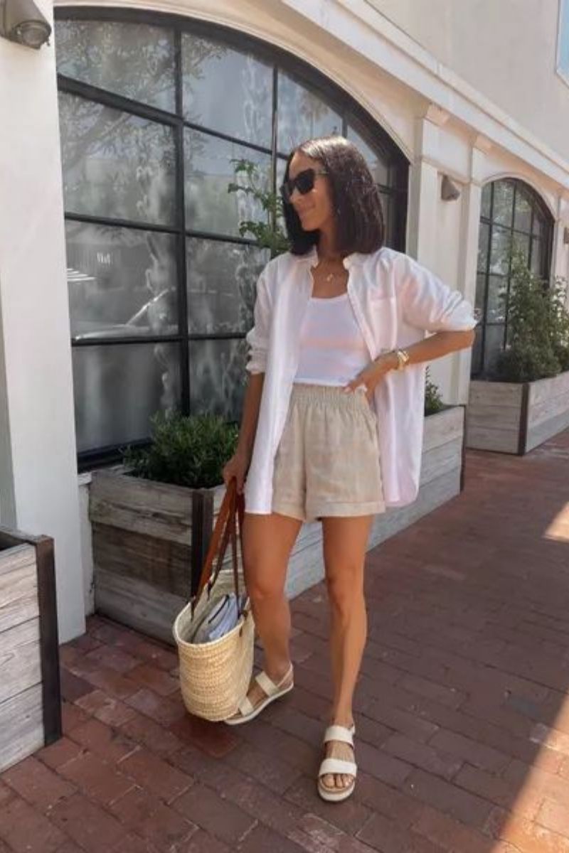 Discover effortlessly chic beige linen shorts outfit ideas you’ll wear all summer long. From casual everyday looks to polished, elevated styles, this guide shows you exactly how to style linen shorts with timeless pieces, accessories, and modern silhouettes for a fresh, put-together wardrobe. Beige Linen Shorts Outfit, Beige Linen Shorts Outfit Summer, Beige Linen Shorts Outfits Women, Beige Linen Shorts Outfit Casual, Beige Linen Shorts Outfit Summer Casual, Beige Linen Shorts Black Top Outfit, Beige Linen Shorts Styling, Beige Linen Shorts Beach Outfit, Beige Linen Shorts Outfit Aesthetic, Outfit With Linen Beige Shorts, Outfits With Beige Linen Shorts, Beige Linen Shorts Outfit With Sneakers, What To Wear With Beige Linen Shorts, White Linen Shirt With Beige Shorts Discover effortlessly chic beige linen shorts outfit ideas you’ll wear all summer long. From casual everyday looks to polished, elevated styles, this guide shows you exactly how to style linen shorts with timeless pieces, accessories, and modern silhouettes for a fresh, put-together wardrobe. Beige Linen Shorts Outfit, Beige Linen Shorts Outfit Summer, Beige Linen Shorts Outfits Women, Beige Linen Shorts Outfit Casual, Beige Linen Shorts Outfit Summer Casual, Beige Linen Shorts Black Top Outfit, Beige Linen Shorts Styling, Beige Linen Shorts Beach Outfit, Beige Linen Shorts Outfit Aesthetic, Outfit With Linen Beige Shorts, Outfits With Beige Linen Shorts, Beige Linen Shorts Outfit With Sneakers, What To Wear With Beige Linen Shorts, White Linen Shirt With Beige Shorts