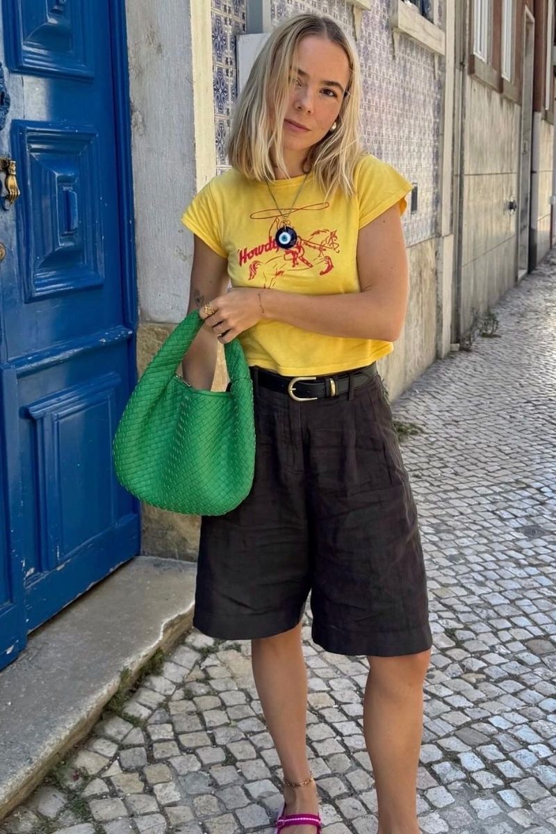 Discover chic and effortless Bermuda shorts outfit ideas you’ll actually want to wear. From tailored blazers to casual summer looks, this guide breaks down how to style Bermuda shorts for every occasion with modern, flattering outfit inspiration. Bermuda Shorts With Sneakers, Bermuda Shorts With Boots Outfit, Bermuda Shorts With Blazer, Bermuda Shorts With Shirt, Ankle Boots, What Top To Wear With Bermuda Shorts, What Top To Wear With Bermuda Shorts, What To Wear With Denim Bermuda Shorts, What To Wear With Navy Bermuda Shorts, What To Pair With Bermuda Shorts, What Can I Wear With Bermuda Shorts, What To Wear With White Bermuda Shorts, Bermuda Shorts Outfit Women, Bermuda Shorts Outfit Street Styles, Bermuda Shorts Outfit Women Summer, Bermuda Shorts Styling, Bermuda Shorts Outfit Spring Discover chic and effortless Bermuda shorts outfit ideas you’ll actually want to wear. From tailored blazers to casual summer looks, this guide breaks down how to style Bermuda shorts for every occasion with modern, flattering outfit inspiration. Bermuda Shorts With Sneakers, Bermuda Shorts With Boots Outfit, Bermuda Shorts With Blazer, Bermuda Shorts With Shirt, Ankle Boots, What Top To Wear With Bermuda Shorts, What Top To Wear With Bermuda Shorts, What To Wear With Denim Bermuda Shorts, What To Wear With Navy Bermuda Shorts, What To Pair With Bermuda Shorts, What Can I Wear With Bermuda Shorts, What To Wear With White Bermuda Shorts, Bermuda Shorts Outfit Women, Bermuda Shorts Outfit Street Styles, Bermuda Shorts Outfit Women Summer, Bermuda Shorts Styling, Bermuda Shorts Outfit Spring