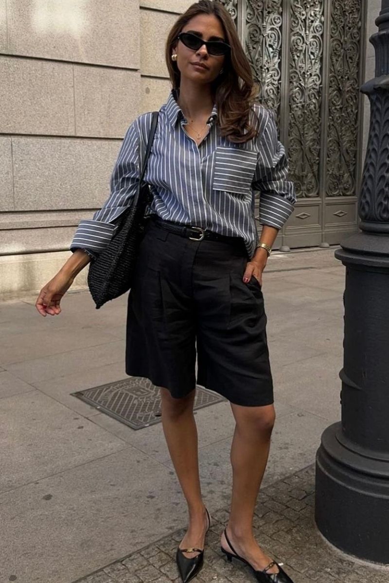 Discover chic and effortless Bermuda shorts outfit ideas you’ll actually want to wear. From tailored blazers to casual summer looks, this guide breaks down how to style Bermuda shorts for every occasion with modern, flattering outfit inspiration. Bermuda Shorts With Sneakers, Bermuda Shorts With Boots Outfit, Bermuda Shorts With Blazer, Bermuda Shorts With Shirt, Ankle Boots, What Top To Wear With Bermuda Shorts, What Top To Wear With Bermuda Shorts, What To Wear With Denim Bermuda Shorts, What To Wear With Navy Bermuda Shorts, What To Pair With Bermuda Shorts, What Can I Wear With Bermuda Shorts, What To Wear With White Bermuda Shorts, Bermuda Shorts Outfit Women, Bermuda Shorts Outfit Street Styles, Bermuda Shorts Outfit Women Summer, Bermuda Shorts Styling, Bermuda Shorts Outfit Spring Discover chic and effortless Bermuda shorts outfit ideas you’ll actually want to wear. From tailored blazers to casual summer looks, this guide breaks down how to style Bermuda shorts for every occasion with modern, flattering outfit inspiration. Bermuda Shorts With Sneakers, Bermuda Shorts With Boots Outfit, Bermuda Shorts With Blazer, Bermuda Shorts With Shirt, Ankle Boots, What Top To Wear With Bermuda Shorts, What Top To Wear With Bermuda Shorts, What To Wear With Denim Bermuda Shorts, What To Wear With Navy Bermuda Shorts, What To Pair With Bermuda Shorts, What Can I Wear With Bermuda Shorts, What To Wear With White Bermuda Shorts, Bermuda Shorts Outfit Women, Bermuda Shorts Outfit Street Styles, Bermuda Shorts Outfit Women Summer, Bermuda Shorts Styling, Bermuda Shorts Outfit Spring