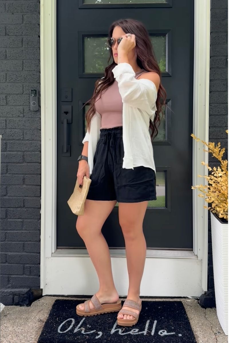 Discover chic and effortless ways to style black linen shorts with these elevated outfit ideas. From casual everyday looks to polished, put-together ensembles, this guide covers versatile styling tips, must-have accessories, and modern outfit inspiration perfect for summer, travel, and beyond. Black Linen Shorts With Sneakers, Black Linen Shorts With Belt, Black Linen Shorts With Sambas, Black Linen Shorts With Heels, Black Linen Shorts With Tshirt, Black Linen Shorts With Sweater, Black Linen Shorts With Boots, Black Linen Shirt With Shorts, Black Linen Shorts Outfit Summer, Casual, Black Linen Shorts Outfit Classy, Black Linen Shorts Outfit Beach, Black Linen Shorts Outfit Summer Casual, Black Linen Shorts Outfits Women, Plus Size, Black Linen Shorts Outfit Aesthetic, Fall Discover chic and effortless ways to style black linen shorts with these elevated outfit ideas. From casual everyday looks to polished, put-together ensembles, this guide covers versatile styling tips, must-have accessories, and modern outfit inspiration perfect for summer, travel, and beyond. Black Linen Shorts With Sneakers, Black Linen Shorts With Belt, Black Linen Shorts With Sambas, Black Linen Shorts With Heels, Black Linen Shorts With Tshirt, Black Linen Shorts With Sweater, Black Linen Shorts With Boots, Black Linen Shirt With Shorts, Black Linen Shorts Outfit Summer, Casual, Black Linen Shorts Outfit Classy, Black Linen Shorts Outfit Beach, Black Linen Shorts Outfit Summer Casual, Black Linen Shorts Outfits Women, Plus Size, Black Linen Shorts Outfit Aesthetic, Fall