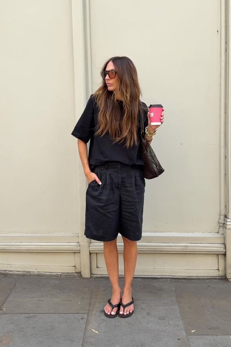 Discover chic and effortless ways to style black linen shorts with these elevated outfit ideas. From casual everyday looks to polished, put-together ensembles, this guide covers versatile styling tips, must-have accessories, and modern outfit inspiration perfect for summer, travel, and beyond. Black Linen Shorts With Sneakers, Black Linen Shorts With Belt, Black Linen Shorts With Sambas, Black Linen Shorts With Heels, Black Linen Shorts With Tshirt, Black Linen Shorts With Sweater, Black Linen Shorts With Boots, Black Linen Shirt With Shorts, Black Linen Shorts Outfit Summer, Casual, Black Linen Shorts Outfit Classy, Black Linen Shorts Outfit Beach, Black Linen Shorts Outfit Summer Casual, Black Linen Shorts Outfits Women, Plus Size, Black Linen Shorts Outfit Aesthetic, Fall Discover chic and effortless ways to style black linen shorts with these elevated outfit ideas. From casual everyday looks to polished, put-together ensembles, this guide covers versatile styling tips, must-have accessories, and modern outfit inspiration perfect for summer, travel, and beyond. Black Linen Shorts With Sneakers, Black Linen Shorts With Belt, Black Linen Shorts With Sambas, Black Linen Shorts With Heels, Black Linen Shorts With Tshirt, Black Linen Shorts With Sweater, Black Linen Shorts With Boots, Black Linen Shirt With Shorts, Black Linen Shorts Outfit Summer, Casual, Black Linen Shorts Outfit Classy, Black Linen Shorts Outfit Beach, Black Linen Shorts Outfit Summer Casual, Black Linen Shorts Outfits Women, Plus Size, Black Linen Shorts Outfit Aesthetic, Fall