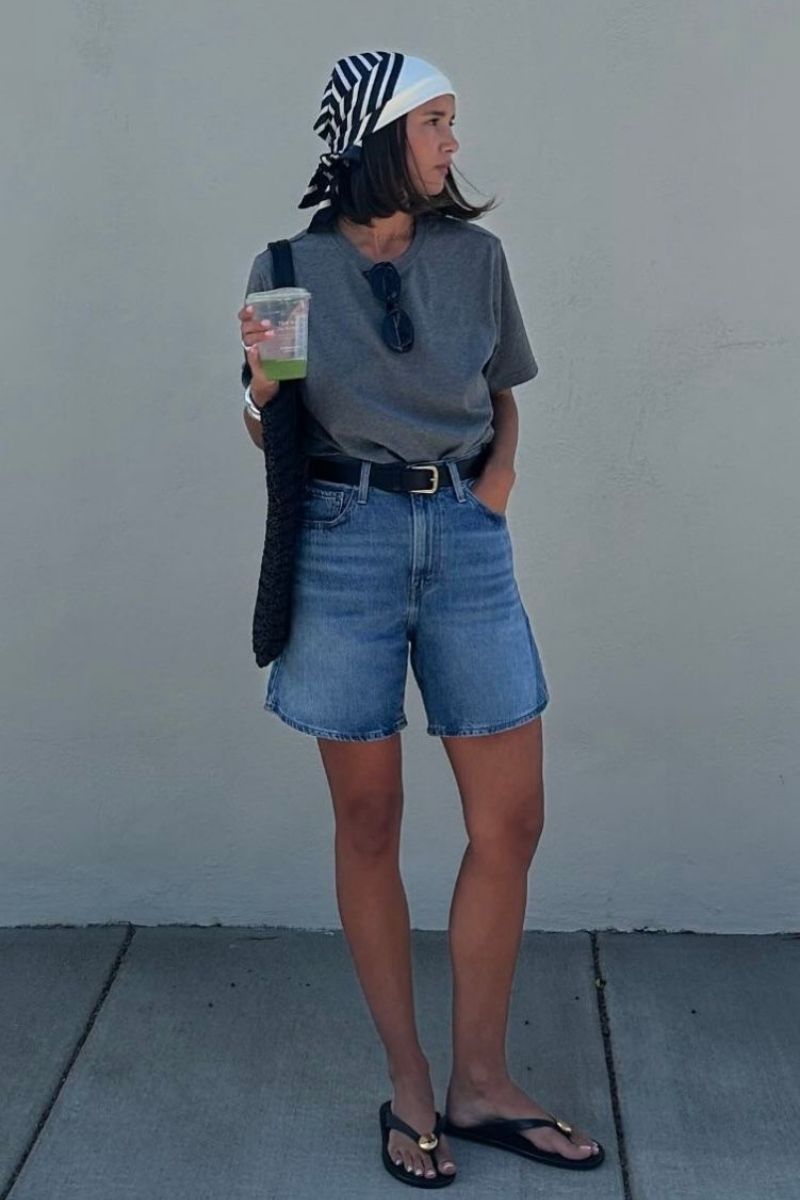 Discover chic and effortless blue denim shorts outfit ideas you can wear all summer long. From polished blazer looks to casual tees, coastal styles, and elevated basics, these outfits show you exactly how to style denim shorts for any occasion with modern, flattering pieces and accessories. Blue Denim Shorts Outfit, Blue Denim Shorts Outfit Summer, Blue Denim Shorts Outfits Women, Blue Denim Shorts Outfit Summer Casual, Blue Denim Shorts Outfit Ideas, Blue Denim Shorts Outfit Ideas, Blue Denim Shorts Fit, Blue Denim Shorts Outfit Aesthetic, Blue Denim Shorts Styling Ideas
