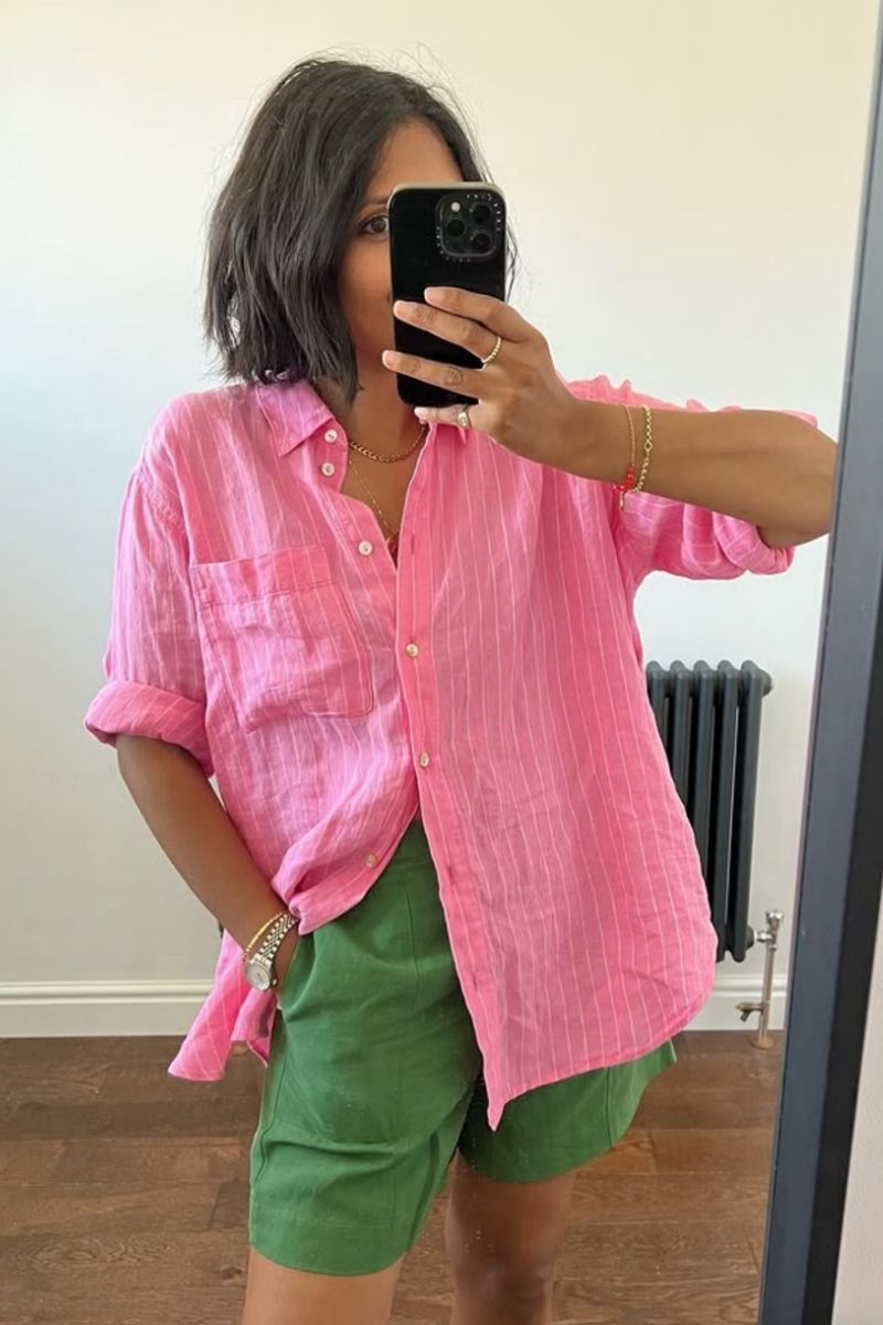 Discover chic and effortless ways to style green linen shorts this season with outfit ideas perfect for every occasion. From casual everyday looks to elevated summer outfits, explore stylish combinations, layering tips, and must-have accessories to create polished, breathable looks you'll wear on repeat. Outfit With Green Linen Shorts, What To Wear With Green Linen Shorts, Green Linen Shorts Outfit, Green Linen Shorts Outfit Summer, Green Linen Shorts Outfits Women, Green Linen Shorts Men, Green Linen Shorts Outfit Plus Size, Green Linen Shorts Outfit Ideas, Green Linen Shorts Outfit Aesthetic, Light Green Linen Shorts Outfit, How To Style Green Linen Shorts, Sage Green Linen Shorts