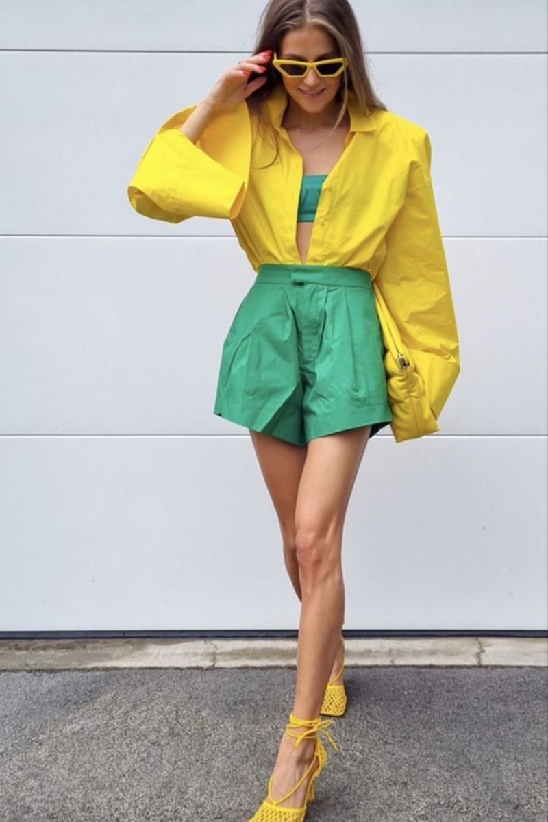 Discover chic and effortless green shorts outfit ideas you’ll want to wear all season long. From tailored looks to casual street style, this guide shows you exactly how to style green shorts with confidence using color pairing tips, accessories, and elevated outfit inspiration for any occasion. What To Where With Green Shorts, What To Wear Green Shorts, What To Wear With Green And White Shorts, What To Wear With Green Shorts Outfits, What Goes With Green Shorts, What To Wear With Light Green Shorts, What Goes With Olive Green Shorts, Green Shorts With Pink Stripes Outfit, Green Shorts With White Top, Green Shorts With Boots, Green Shorts With Pink Top, Green Shorts Outfits Women, Green Shorts Outfit Ideas, Green Shorts Outfit Aesthetic, Green Shorts Fit
