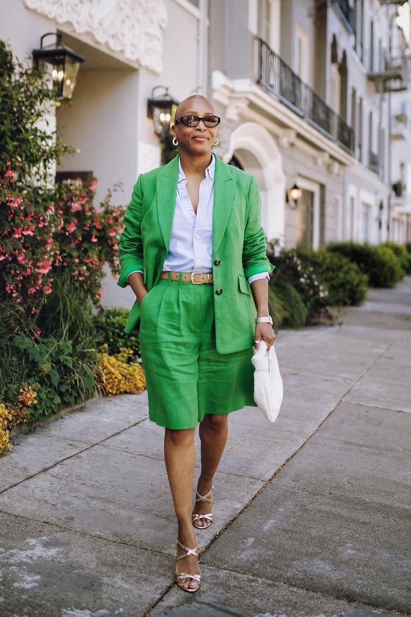 Discover chic and effortless green shorts outfit ideas you’ll want to wear all season long. From tailored looks to casual street style, this guide shows you exactly how to style green shorts with confidence using color pairing tips, accessories, and elevated outfit inspiration for any occasion. What To Where With Green Shorts, What To Wear Green Shorts, What To Wear With Green And White Shorts, What To Wear With Green Shorts Outfits, What Goes With Green Shorts, What To Wear With Light Green Shorts, What Goes With Olive Green Shorts, Green Shorts With Pink Stripes Outfit, Green Shorts With White Top, Green Shorts With Boots, Green Shorts With Pink Top, Green Shorts Outfits Women, Green Shorts Outfit Ideas, Green Shorts Outfit Aesthetic, Green Shorts Fit