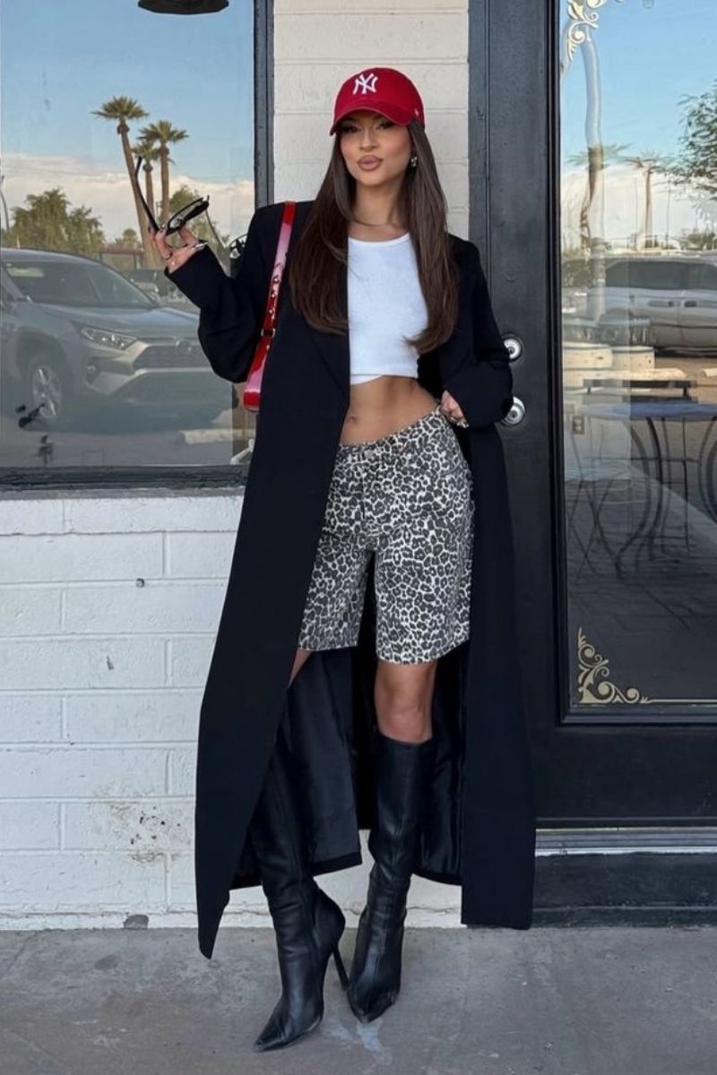 Discover chic and effortless ways to style leopard shorts with these fashion-forward outfit ideas. From casual streetwear to elevated looks, explore versatile styling tips, trendy pairings, and must-have accessories to create bold, wearable outfits for any occasion. Leopard Shorts Outfit, Leopard Shorts Outfit Summer, Leopard Shorts Outfit Winter, Leopard Shorts Outfit Winter, Leopard Shorts Rave Outfit, Leopard Shorts Rave Outfit, Leopard Shorts Outfit Festival, Leopard Shorts With Black Top, Leopard Shorts With Sambas, What Goes With Leopard Print Shorts, What To Wear With Leopard Print Shorts, What To Wear With Leopard Shorts, Leopard Print Shorts Outfit, Leopard Print Shorts Outfit Black Women, Leopard Print Shorts Outfit Ideas, Leopard Print Shorts Festival