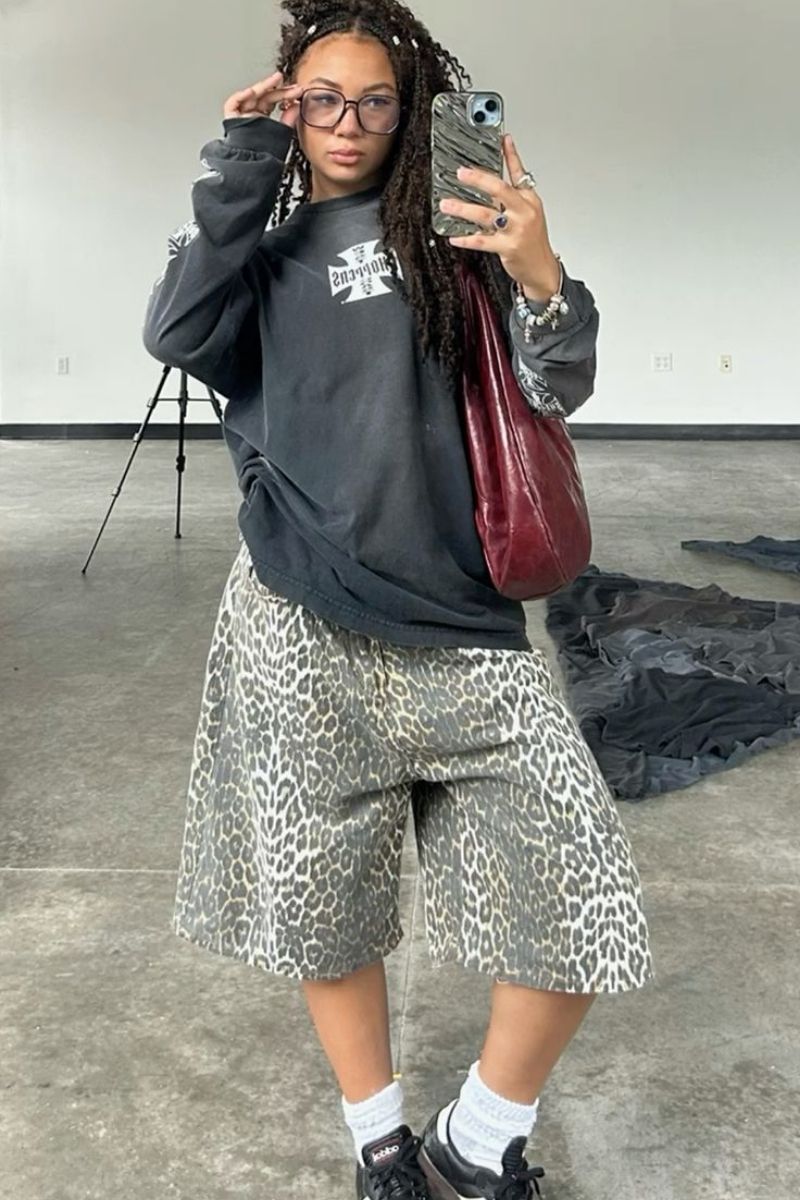 Discover chic and effortless ways to style leopard shorts with these fashion-forward outfit ideas. From casual streetwear to elevated looks, explore versatile styling tips, trendy pairings, and must-have accessories to create bold, wearable outfits for any occasion. Leopard Shorts Outfit, Leopard Shorts Outfit Summer, Leopard Shorts Outfit Winter, Leopard Shorts Outfit Winter, Leopard Shorts Rave Outfit, Leopard Shorts Rave Outfit, Leopard Shorts Outfit Festival, Leopard Shorts With Black Top, Leopard Shorts With Sambas, What Goes With Leopard Print Shorts, What To Wear With Leopard Print Shorts, What To Wear With Leopard Shorts, Leopard Print Shorts Outfit, Leopard Print Shorts Outfit Black Women, Leopard Print Shorts Outfit Ideas, Leopard Print Shorts Festival