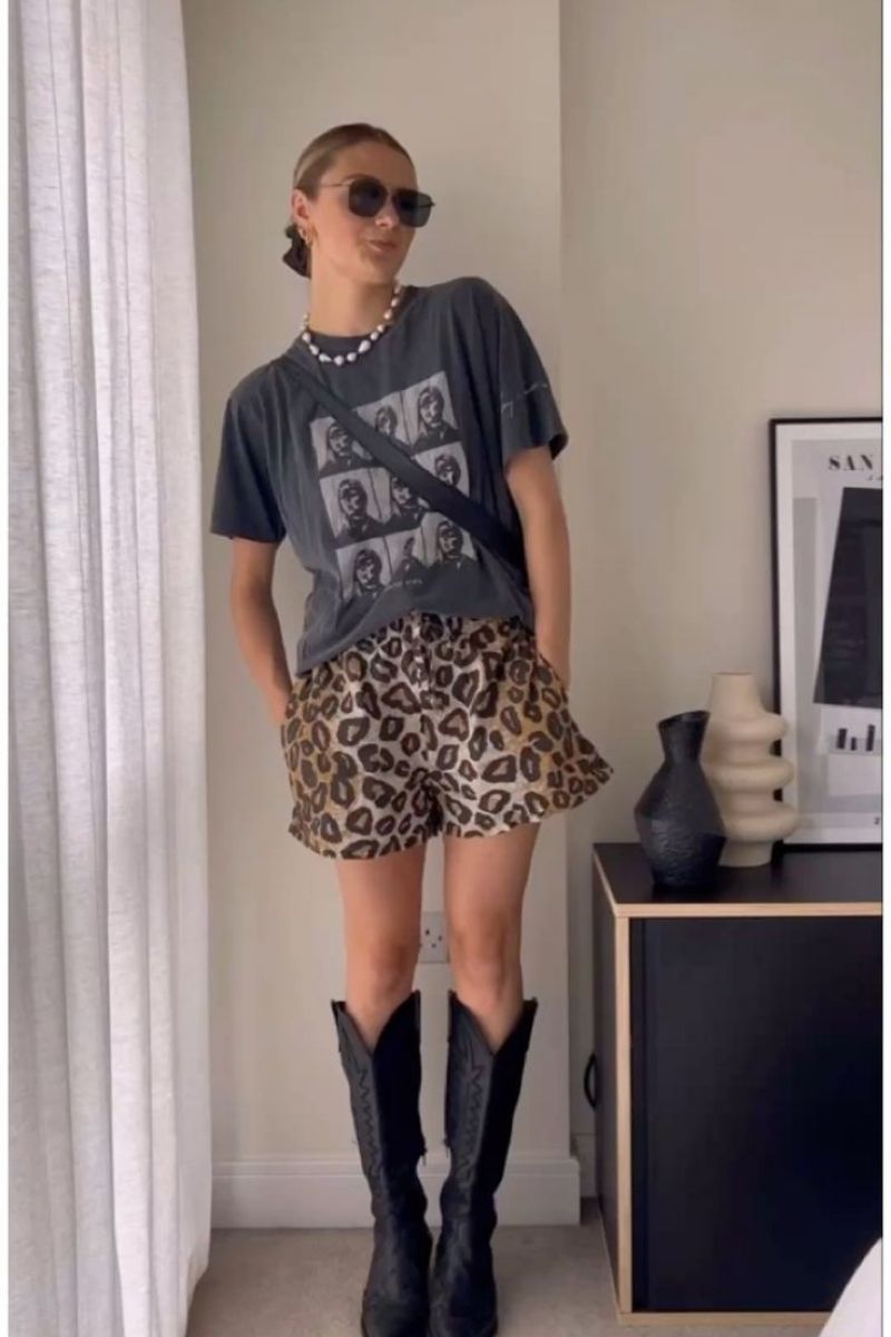 Discover chic and effortless ways to style leopard shorts with these fashion-forward outfit ideas. From casual streetwear to elevated looks, explore versatile styling tips, trendy pairings, and must-have accessories to create bold, wearable outfits for any occasion. Leopard Shorts Outfit, Leopard Shorts Outfit Summer, Leopard Shorts Outfit Winter, Leopard Shorts Outfit Winter, Leopard Shorts Rave Outfit, Leopard Shorts Rave Outfit, Leopard Shorts Outfit Festival, Leopard Shorts With Black Top, Leopard Shorts With Sambas, What Goes With Leopard Print Shorts, What To Wear With Leopard Print Shorts, What To Wear With Leopard Shorts, Leopard Print Shorts Outfit, Leopard Print Shorts Outfit Black Women, Leopard Print Shorts Outfit Ideas, Leopard Print Shorts Festival