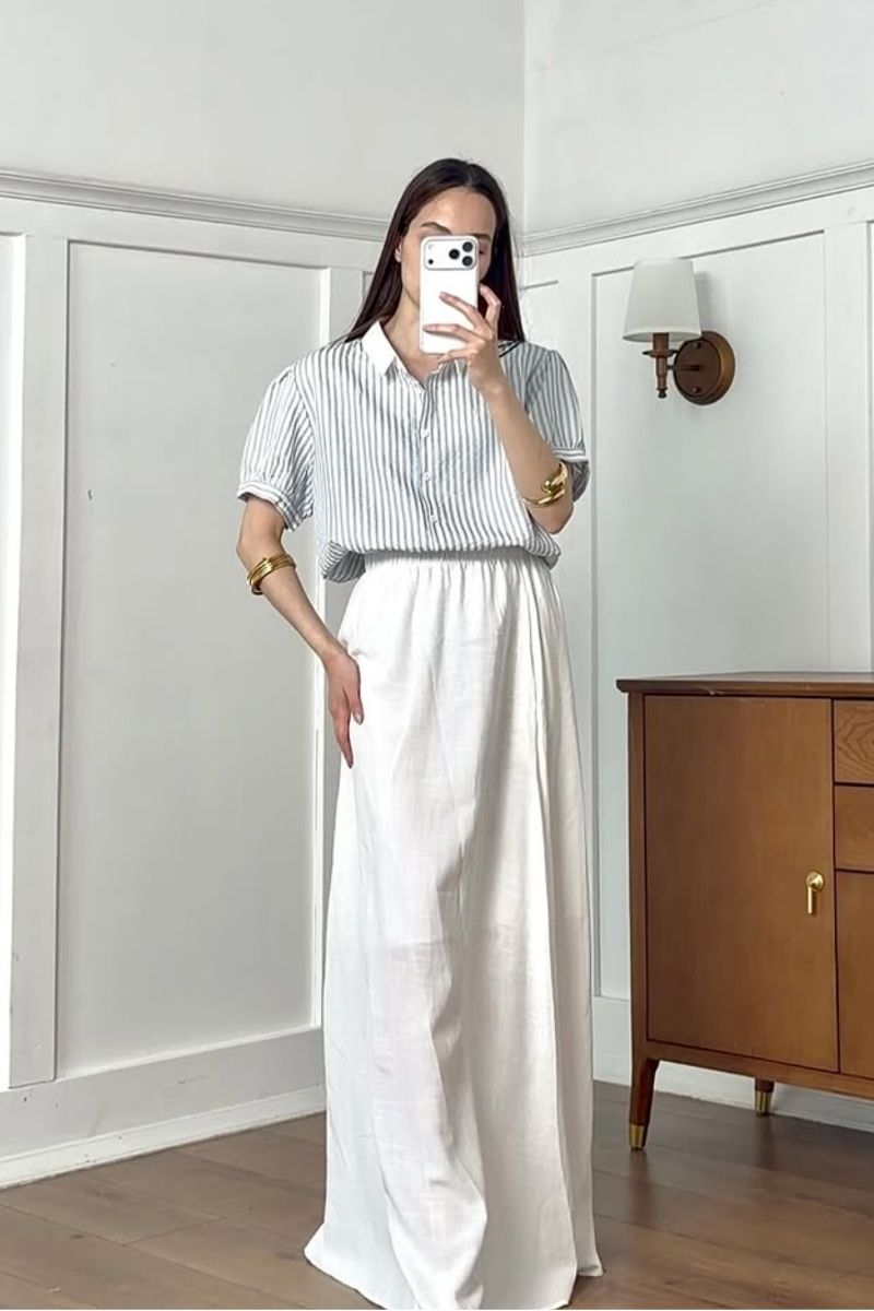 Discover chic and effortless maxi linen skirt outfit ideas you can wear all season long. From casual everyday looks to elevated, polished styling, this guide shows you exactly how to style linen skirts with modern pieces, accessories, and timeless wardrobe staples for a relaxed yet sophisticated aesthetic. Maxi Linen Skirt Outfit, Maxi Linen Skirt Outfit Summer, Maxi Linen Skirt Outfit Black, Maxi Linen Skirt Outfit Winter, Maxi Linen Skirt Black, Maxi Linen Skirt White, Maxi Linen Skirt Outfit Work, Maxi Linen Skirt Styling, Maxi Linen Skirt Pattern, Maxi Linen Skirt Aesthetic, Maxi Linen Skirt Outfit Ideas, Black, White, Pink, Blue, Beige, What To Wear With Black Linen Maxi Skirt, Linen Maxi Skirt With Slit, What To Wear With Linen Maxi Skirt, With Boots, With Sneakers Discover chic and effortless maxi linen skirt outfit ideas you can wear all season long. From casual everyday looks to elevated, polished styling, this guide shows you exactly how to style linen skirts with modern pieces, accessories, and timeless wardrobe staples for a relaxed yet sophisticated aesthetic. Maxi Linen Skirt Outfit, Maxi Linen Skirt Outfit Summer, Maxi Linen Skirt Outfit Black, Maxi Linen Skirt Outfit Winter, Maxi Linen Skirt Black, Maxi Linen Skirt White, Maxi Linen Skirt Outfit Work, Maxi Linen Skirt Styling, Maxi Linen Skirt Pattern, Maxi Linen Skirt Aesthetic, Maxi Linen Skirt Outfit Ideas, Black, White, Pink, Blue, Beige, What To Wear With Black Linen Maxi Skirt, Linen Maxi Skirt With Slit, What To Wear With Linen Maxi Skirt, With Boots, With Sneakers