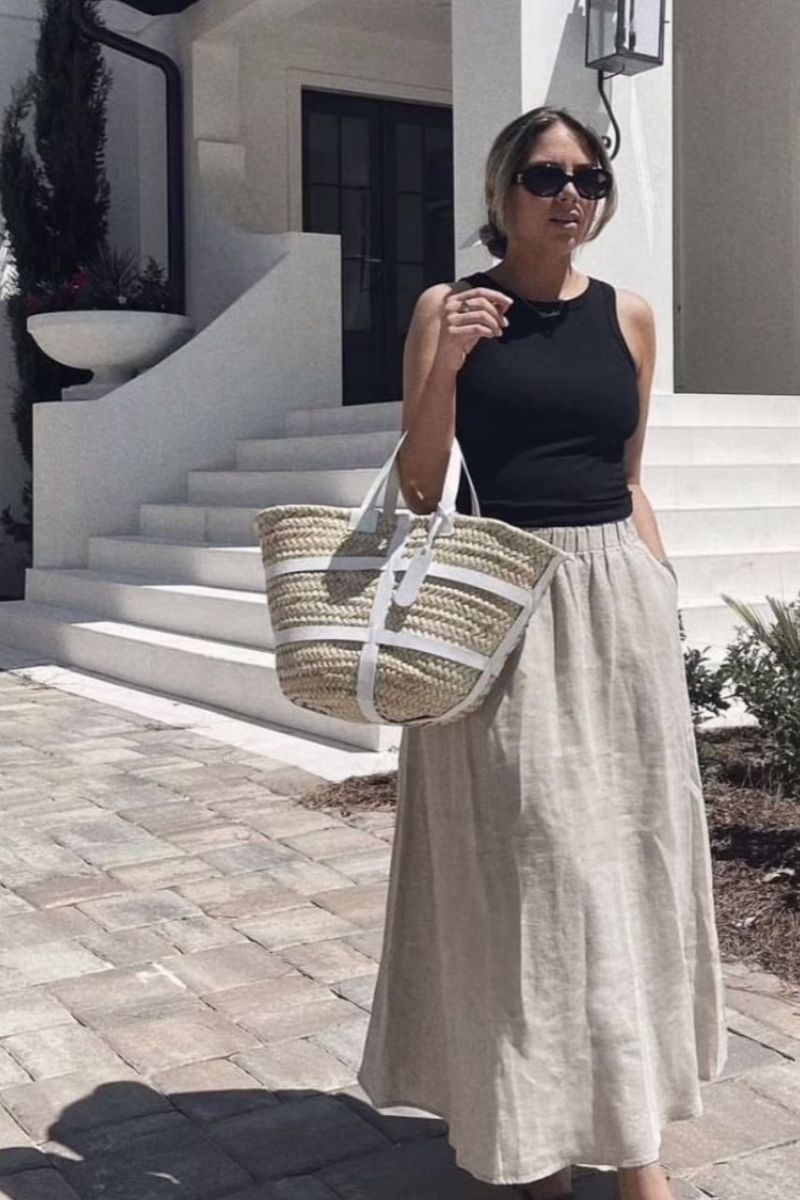Discover chic and effortless maxi linen skirt outfit ideas you can wear all season long. From casual everyday looks to elevated, polished styling, this guide shows you exactly how to style linen skirts with modern pieces, accessories, and timeless wardrobe staples for a relaxed yet sophisticated aesthetic. Maxi Linen Skirt Outfit, Maxi Linen Skirt Outfit Summer, Maxi Linen Skirt Outfit Black, Maxi Linen Skirt Outfit Winter, Maxi Linen Skirt Black, Maxi Linen Skirt White, Maxi Linen Skirt Outfit Work, Maxi Linen Skirt Styling, Maxi Linen Skirt Pattern, Maxi Linen Skirt Aesthetic, Maxi Linen Skirt Outfit Ideas, Black, White, Pink, Blue, Beige, What To Wear With Black Linen Maxi Skirt, Linen Maxi Skirt With Slit, What To Wear With Linen Maxi Skirt, With Boots, With Sneakers Discover chic and effortless maxi linen skirt outfit ideas you can wear all season long. From casual everyday looks to elevated, polished styling, this guide shows you exactly how to style linen skirts with modern pieces, accessories, and timeless wardrobe staples for a relaxed yet sophisticated aesthetic. Maxi Linen Skirt Outfit, Maxi Linen Skirt Outfit Summer, Maxi Linen Skirt Outfit Black, Maxi Linen Skirt Outfit Winter, Maxi Linen Skirt Black, Maxi Linen Skirt White, Maxi Linen Skirt Outfit Work, Maxi Linen Skirt Styling, Maxi Linen Skirt Pattern, Maxi Linen Skirt Aesthetic, Maxi Linen Skirt Outfit Ideas, Black, White, Pink, Blue, Beige, What To Wear With Black Linen Maxi Skirt, Linen Maxi Skirt With Slit, What To Wear With Linen Maxi Skirt, With Boots, With Sneakers