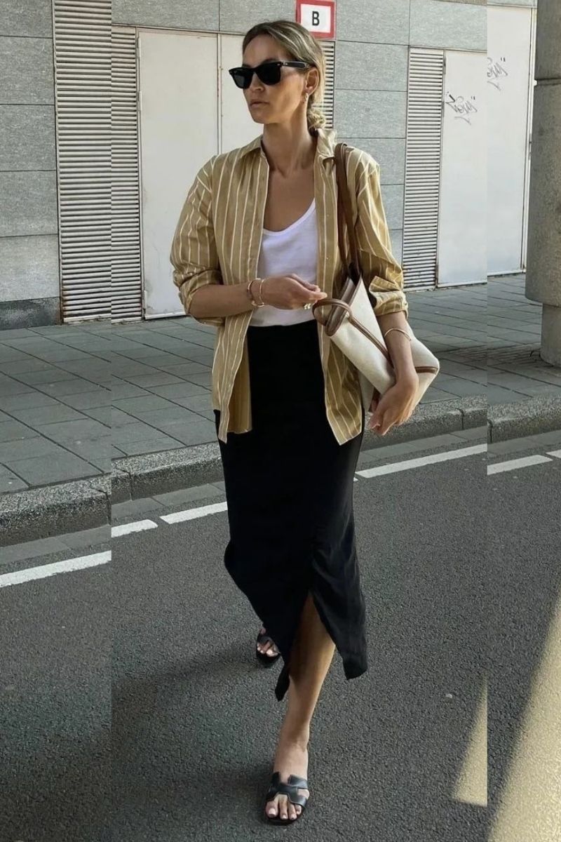 Discover the chicest linen skirt outfit ideas for every season, from effortless European summer looks to elevated casual styling. This fashion guide features elegant linen maxi skirts, relaxed midi outfits, vacation-ready styling tips, and timeless neutral combinations with sandals, woven bags, and effortless accessories for a polished, expensive-looking wardrobe. Linen Skirt With Pockets, With Sweater, With Sneakers, Linen Skirt With Belt, Linen Skirt With Slit, Linen Skirt With T-Shirt, Linen Skirt With Top, Linen Skirt With Blazer, Blue, Black, White, Beige, Short, Summer, Linen Skirt Styling, Linen Skirt Short, Linen Skirt And Top, Linen Skirt Beach Outfit, Linen Skirt Style, Linen Skirt In Fall, Linen Skirt Outfit Inspiration, Outfit Inspo White Linen Skirt, Winter
