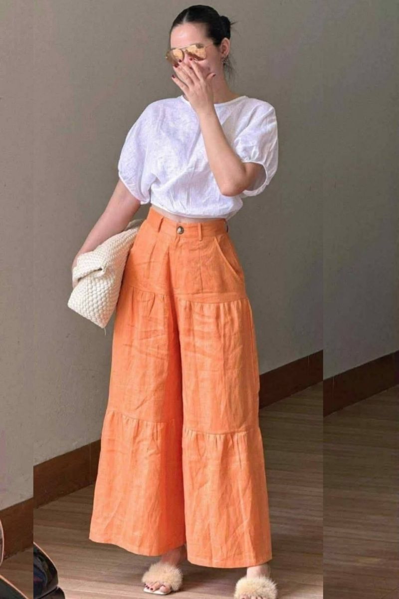 Discover how to style orange linen pants with chic, effortless outfit ideas perfect for summer and beyond. From casual daytime looks to elevated, fashion-forward combinations, this guide covers versatile styling tips, color pairings, and must-have accessories to help you create polished, standout outfits with ease. What To Wear With Burnt Orange Linen Pants, Linen Pants With Orange Top, What To Wear With Orange Linen Pants, Outfit With Orange Linen Pants, Orange Linen Pants Outfit, Orange Linen Pants Outfit Work, Orange Linen Pants Outfit Fall, Orange Linen Pants Outfit Hijab, Orange Linen Pants Styling, Orange Linen Pants Outfit Beach, Orange Linen Pants Women, Orange Linen Pants Outfit Casual, Orange Linen Pants Outfit Winter, Orange Linen Pants Outfit Plus Size, Outfit Ideas Discover how to style orange linen pants with chic, effortless outfit ideas perfect for summer and beyond. From casual daytime looks to elevated, fashion-forward combinations, this guide covers versatile styling tips, color pairings, and must-have accessories to help you create polished, standout outfits with ease. What To Wear With Burnt Orange Linen Pants, Linen Pants With Orange Top, What To Wear With Orange Linen Pants, Outfit With Orange Linen Pants, Orange Linen Pants Outfit, Orange Linen Pants Outfit Work, Orange Linen Pants Outfit Fall, Orange Linen Pants Outfit Hijab, Orange Linen Pants Styling, Orange Linen Pants Outfit Beach, Orange Linen Pants Women, Orange Linen Pants Outfit Casual, Orange Linen Pants Outfit Winter, Orange Linen Pants Outfit Plus Size, Outfit Ideas