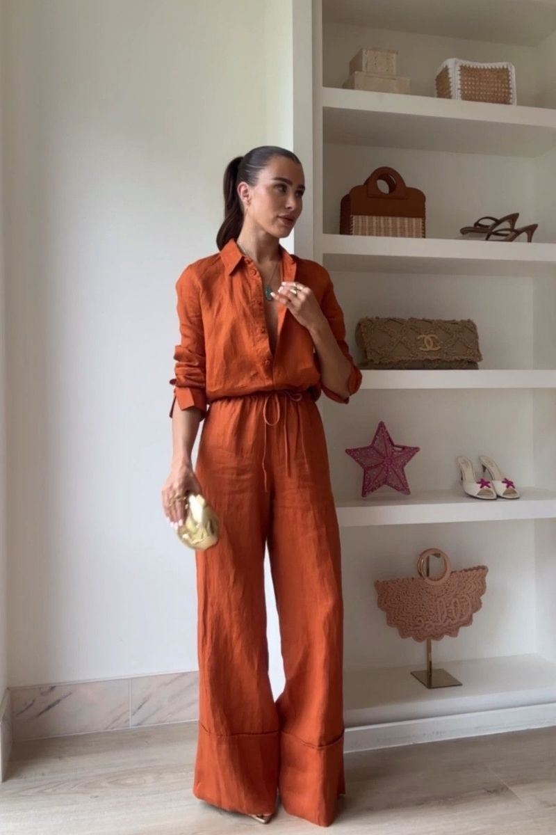 Discover how to style orange linen pants with chic, effortless outfit ideas perfect for summer and beyond. From casual daytime looks to elevated, fashion-forward combinations, this guide covers versatile styling tips, color pairings, and must-have accessories to help you create polished, standout outfits with ease. What To Wear With Burnt Orange Linen Pants, Linen Pants With Orange Top, What To Wear With Orange Linen Pants, Outfit With Orange Linen Pants, Orange Linen Pants Outfit, Orange Linen Pants Outfit Work, Orange Linen Pants Outfit Fall, Orange Linen Pants Outfit Hijab, Orange Linen Pants Styling, Orange Linen Pants Outfit Beach, Orange Linen Pants Women, Orange Linen Pants Outfit Casual, Orange Linen Pants Outfit Winter, Orange Linen Pants Outfit Plus Size, Outfit Ideas Discover how to style orange linen pants with chic, effortless outfit ideas perfect for summer and beyond. From casual daytime looks to elevated, fashion-forward combinations, this guide covers versatile styling tips, color pairings, and must-have accessories to help you create polished, standout outfits with ease. What To Wear With Burnt Orange Linen Pants, Linen Pants With Orange Top, What To Wear With Orange Linen Pants, Outfit With Orange Linen Pants, Orange Linen Pants Outfit, Orange Linen Pants Outfit Work, Orange Linen Pants Outfit Fall, Orange Linen Pants Outfit Hijab, Orange Linen Pants Styling, Orange Linen Pants Outfit Beach, Orange Linen Pants Women, Orange Linen Pants Outfit Casual, Orange Linen Pants Outfit Winter, Orange Linen Pants Outfit Plus Size, Outfit Ideas